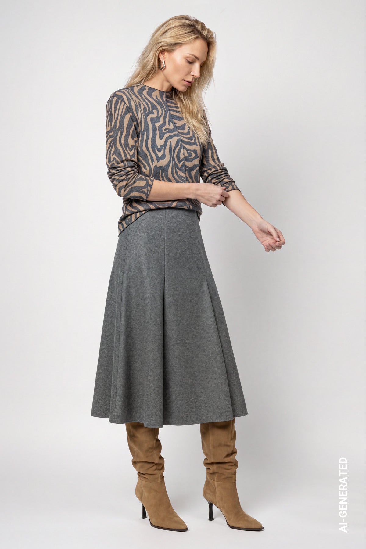 Monari Damen T-Shirts Brown Sugar