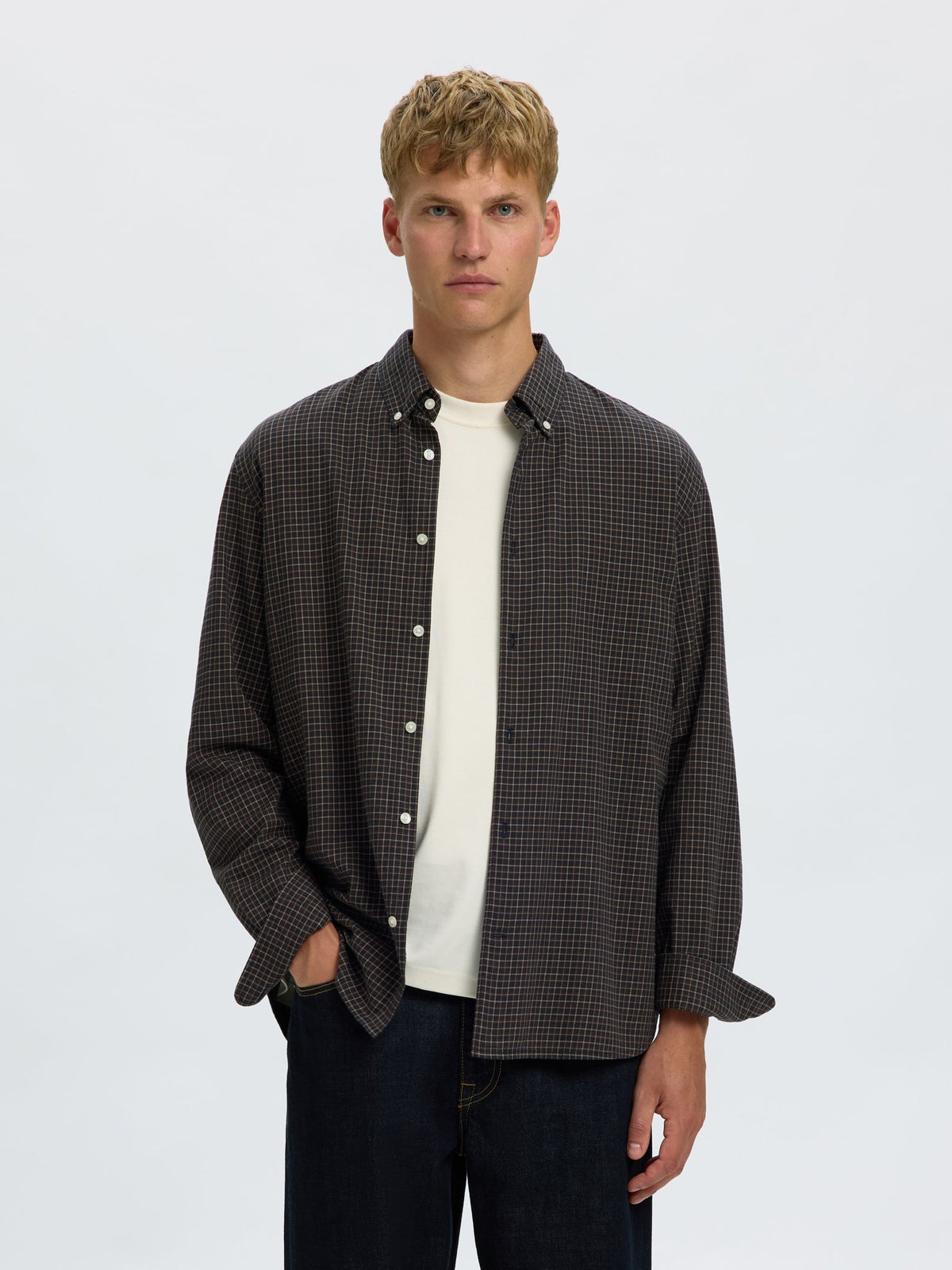 Selected homme Herren Hemden  Dark