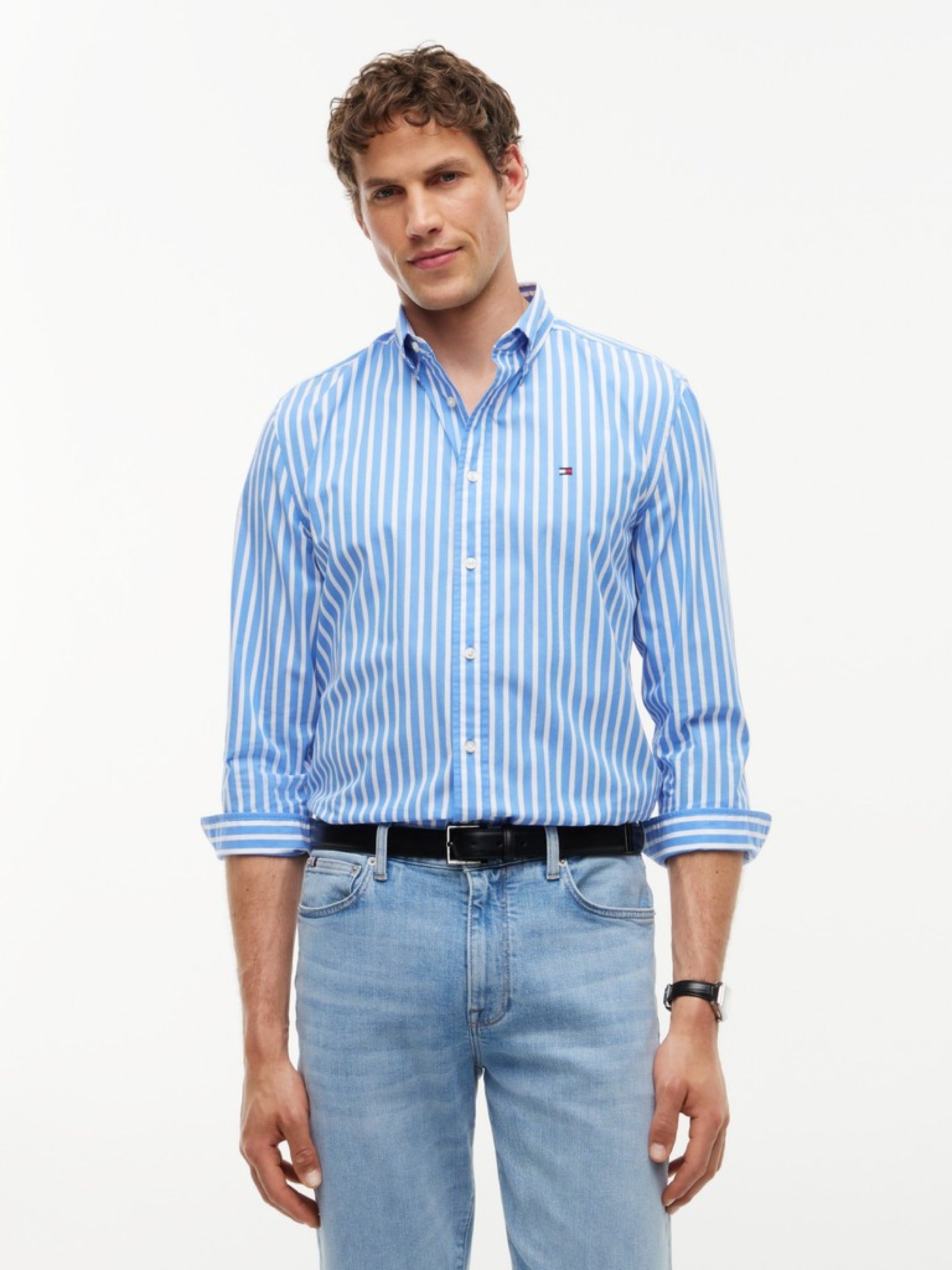 Tommy Hilfiger Herren Hemden A Blue