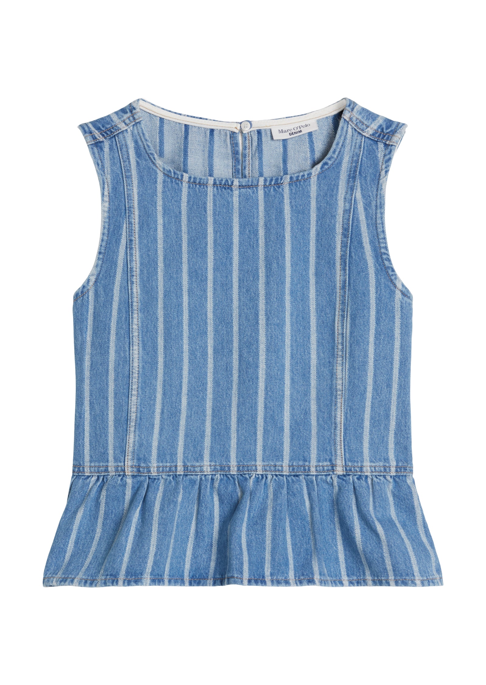 Marc O`Polo denim Damen Blusen kurz Medium Blue_Mul
