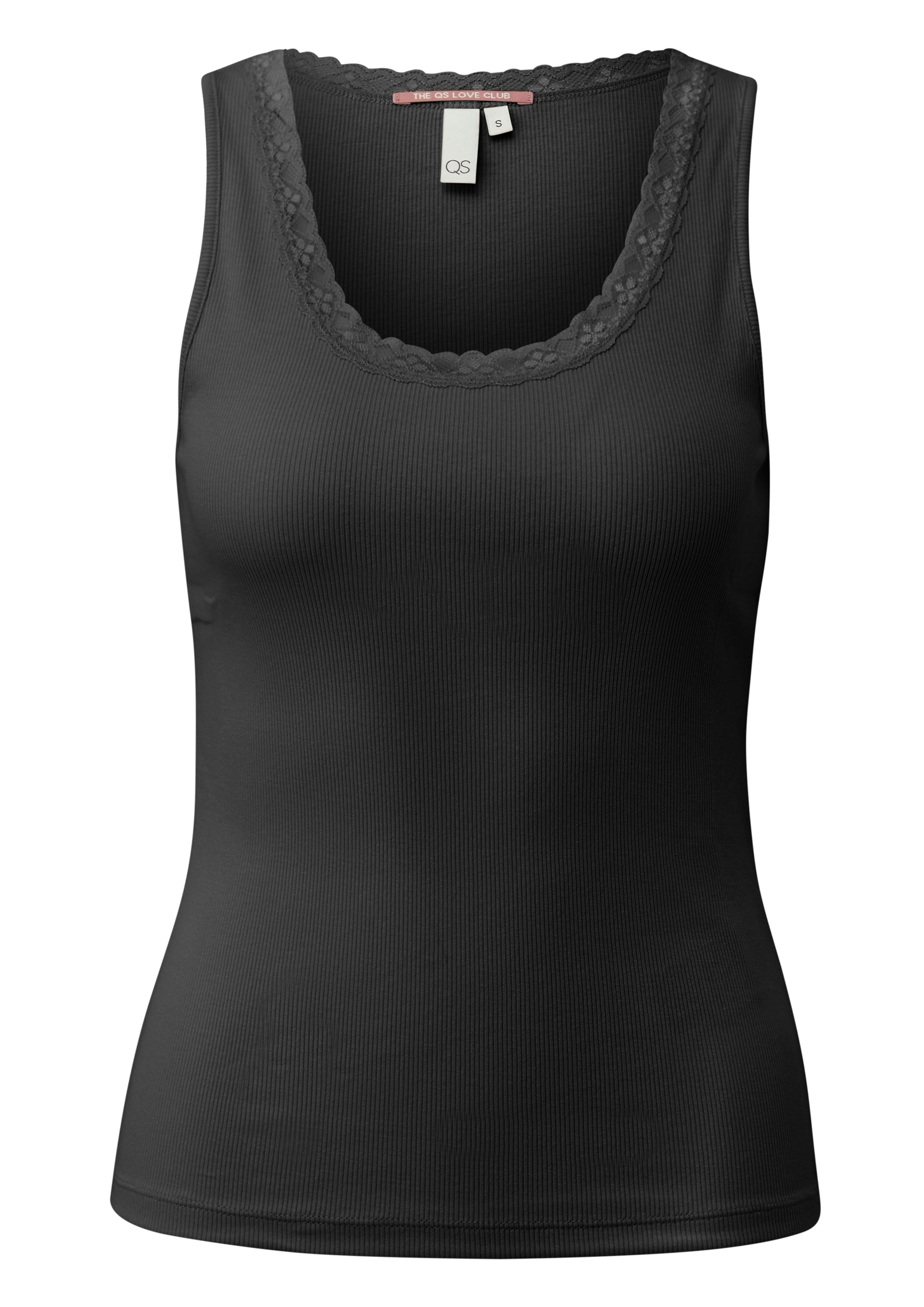 QS by S.Oliver Damen Tops Grey/Black