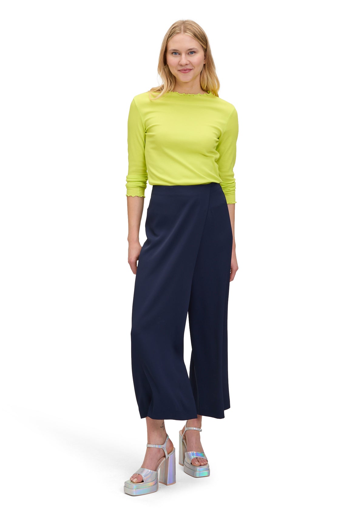 Cartoon Damen Hosen Maritime Blue