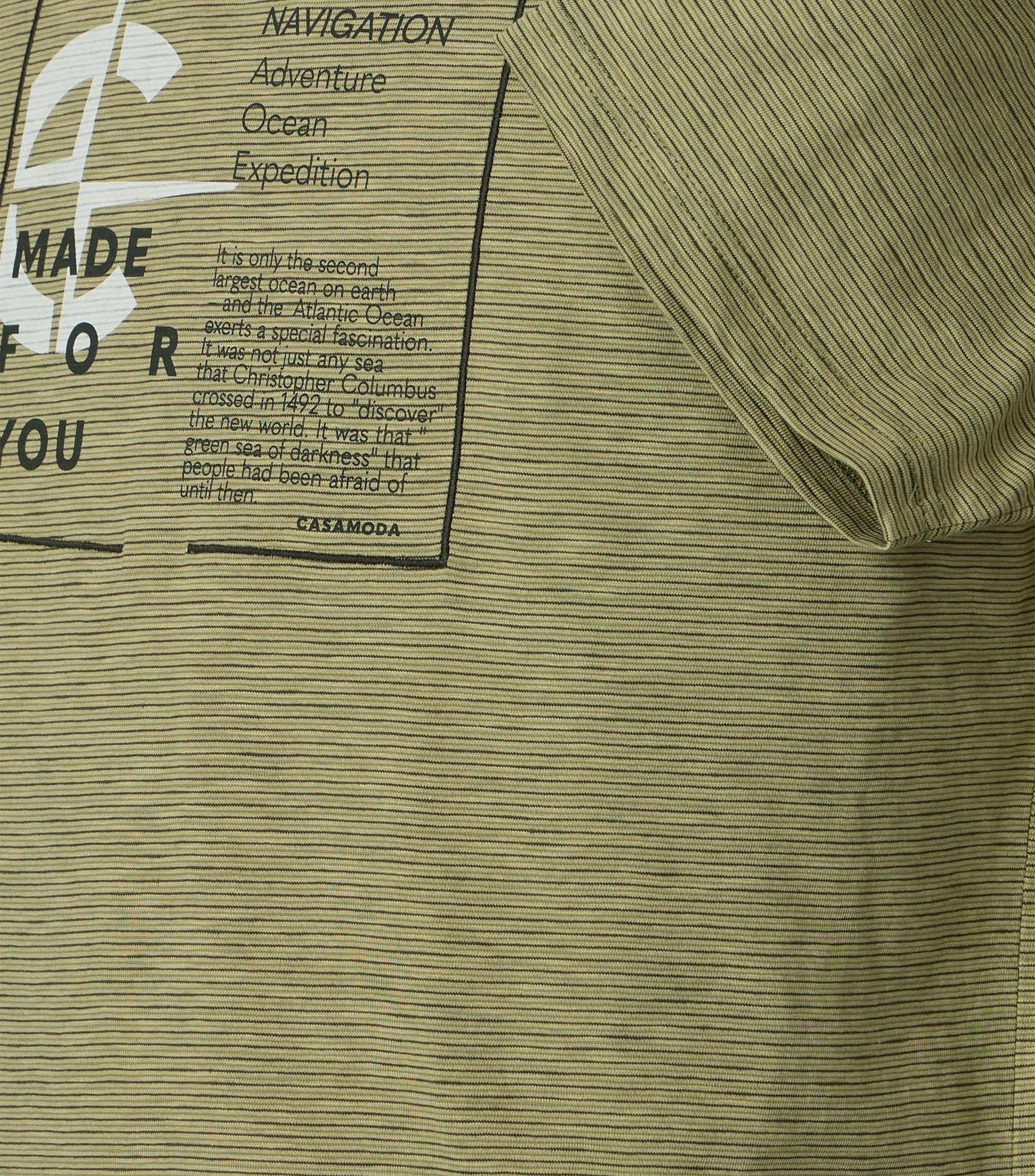 Casa Moda Herren T-Shirts kurz  Gruen