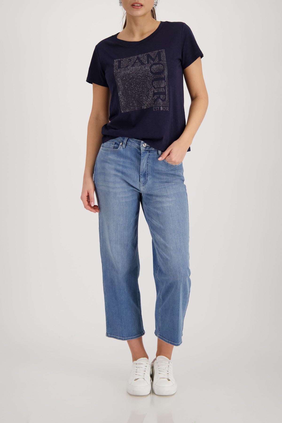 Monari Damen T-Shirts Marine
