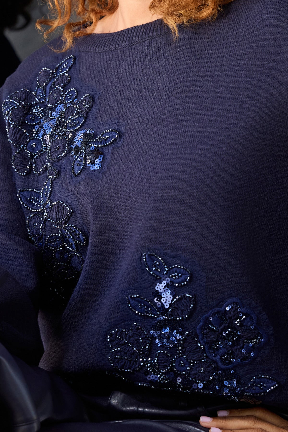 Monari Damen Pullover Dark Blue