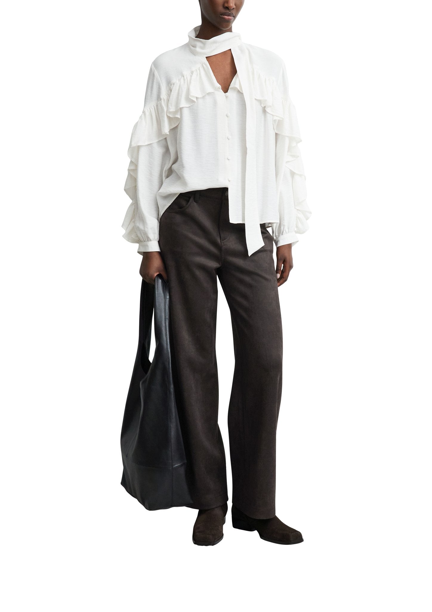 Comma Damen Hosen Brown