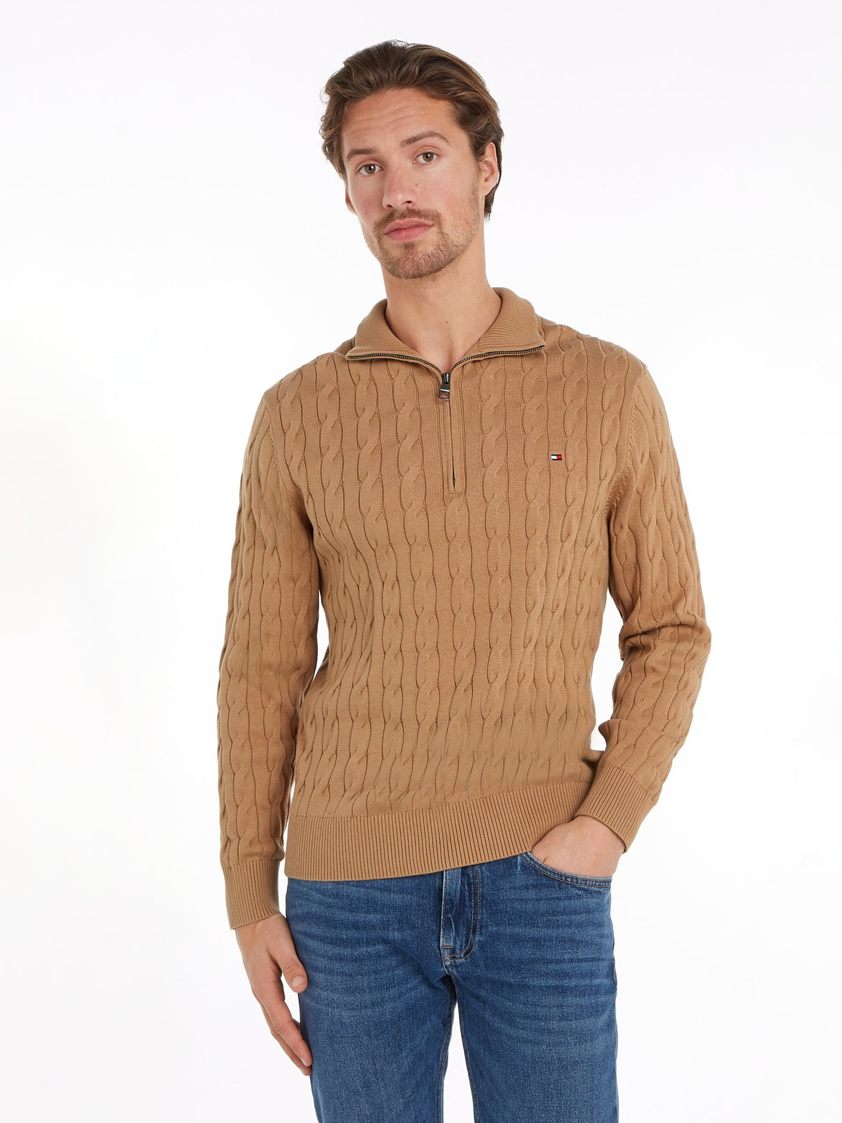 Tommy Hilfiger Herren Pullover Rbc Khaki