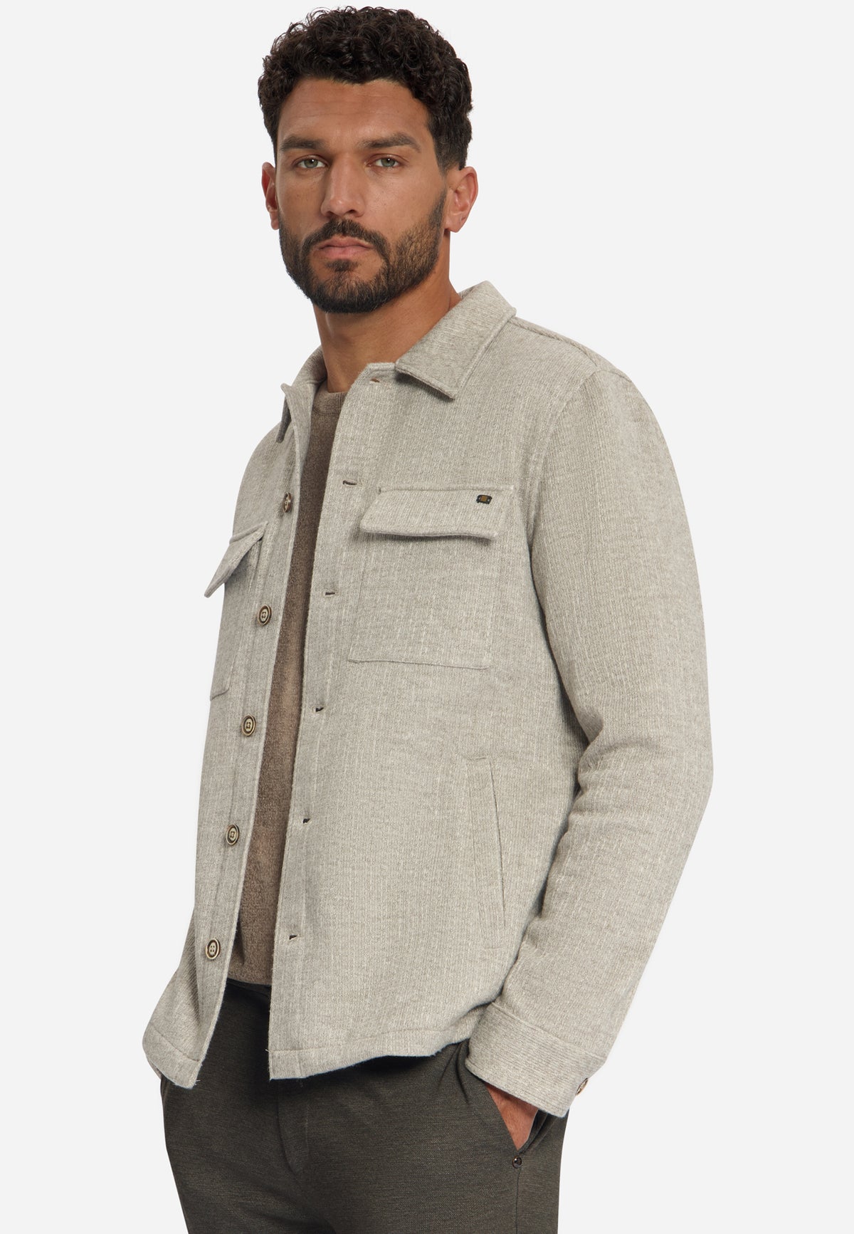 No Excess Herren Hemden Cement