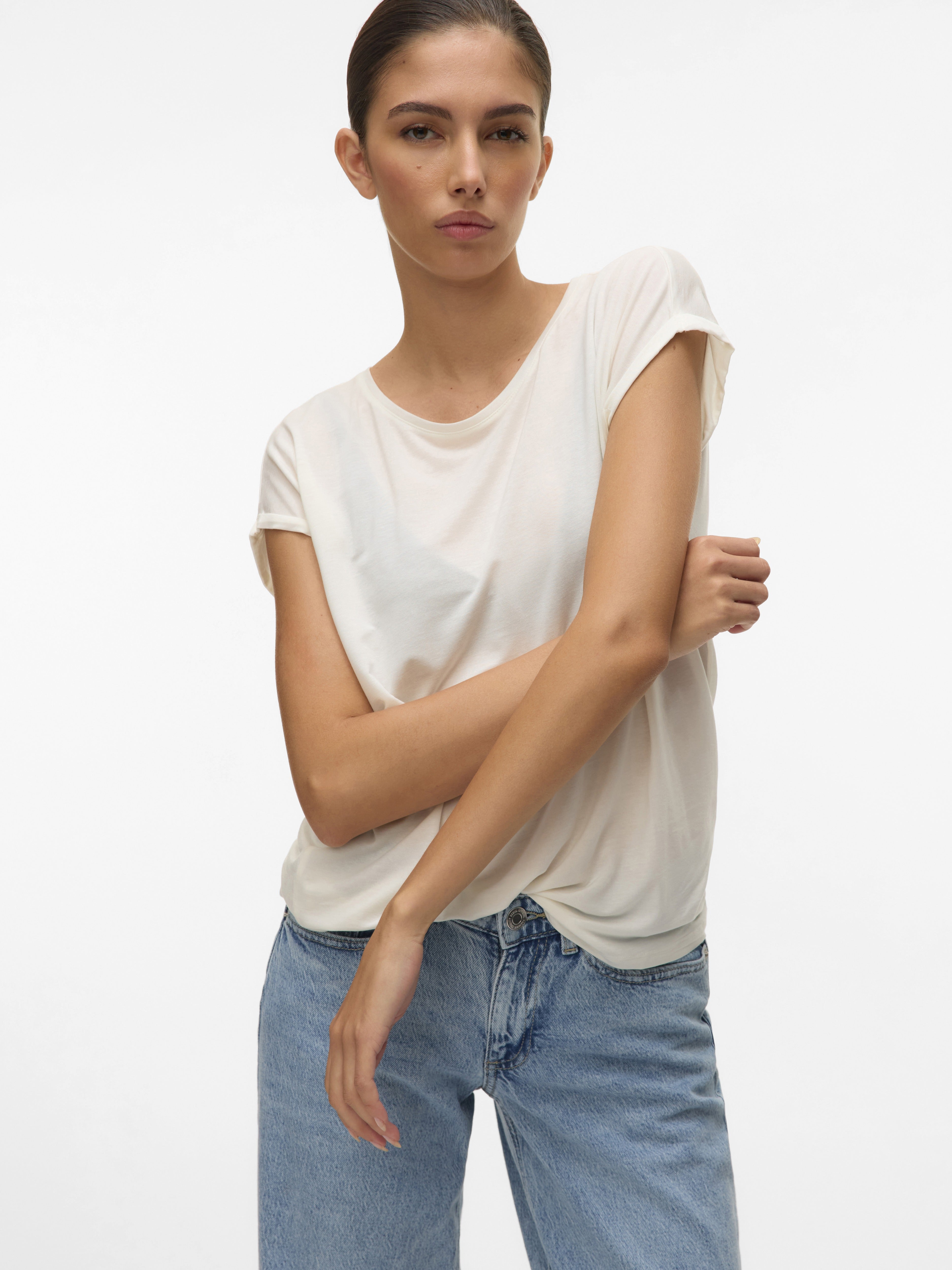 Vero Moda Damen T-Shirts Snow White