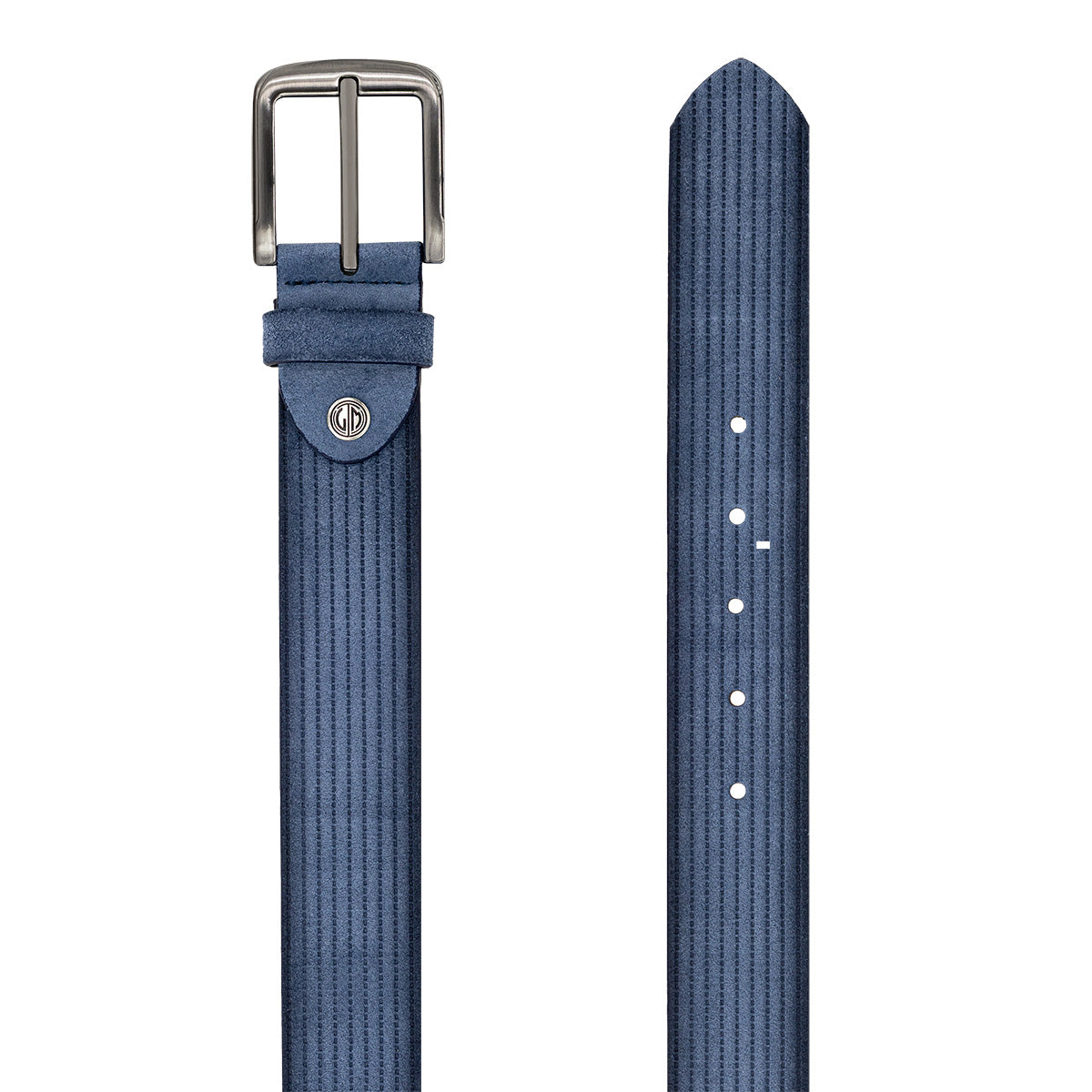 LINDENMANN Herren Gürtel Jeansblau
