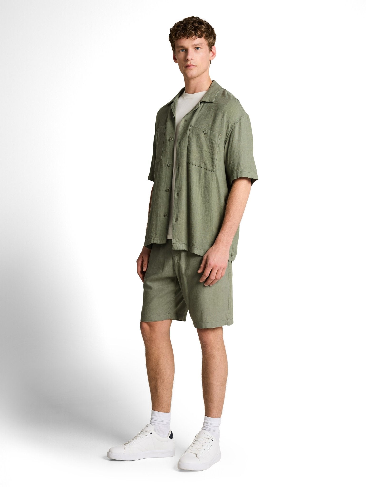 Tom Tailor denim Herren Hemden kurz Sea Spray