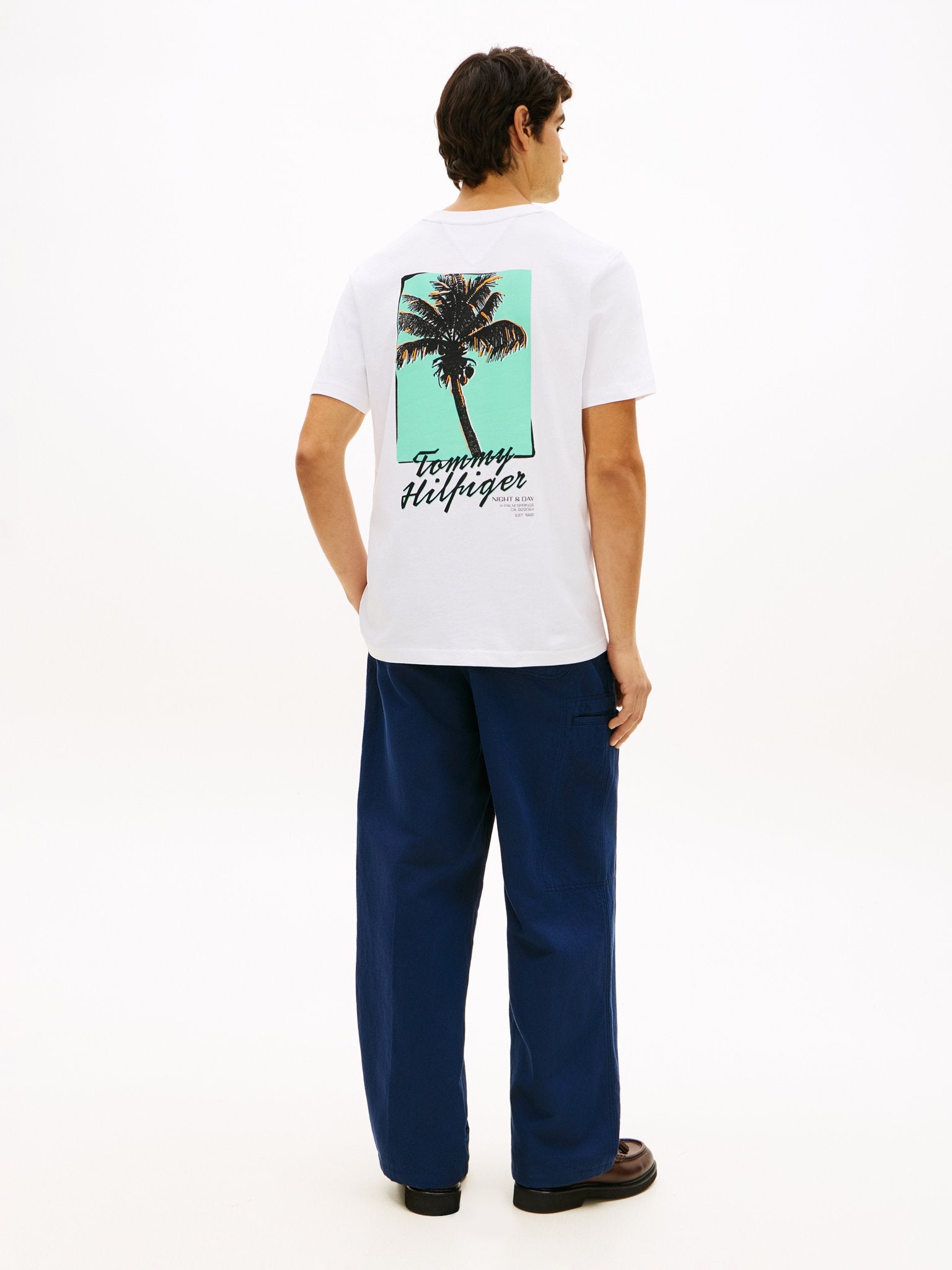 Tommy Hilfiger Herren T-Shirts kurz Ybr White
