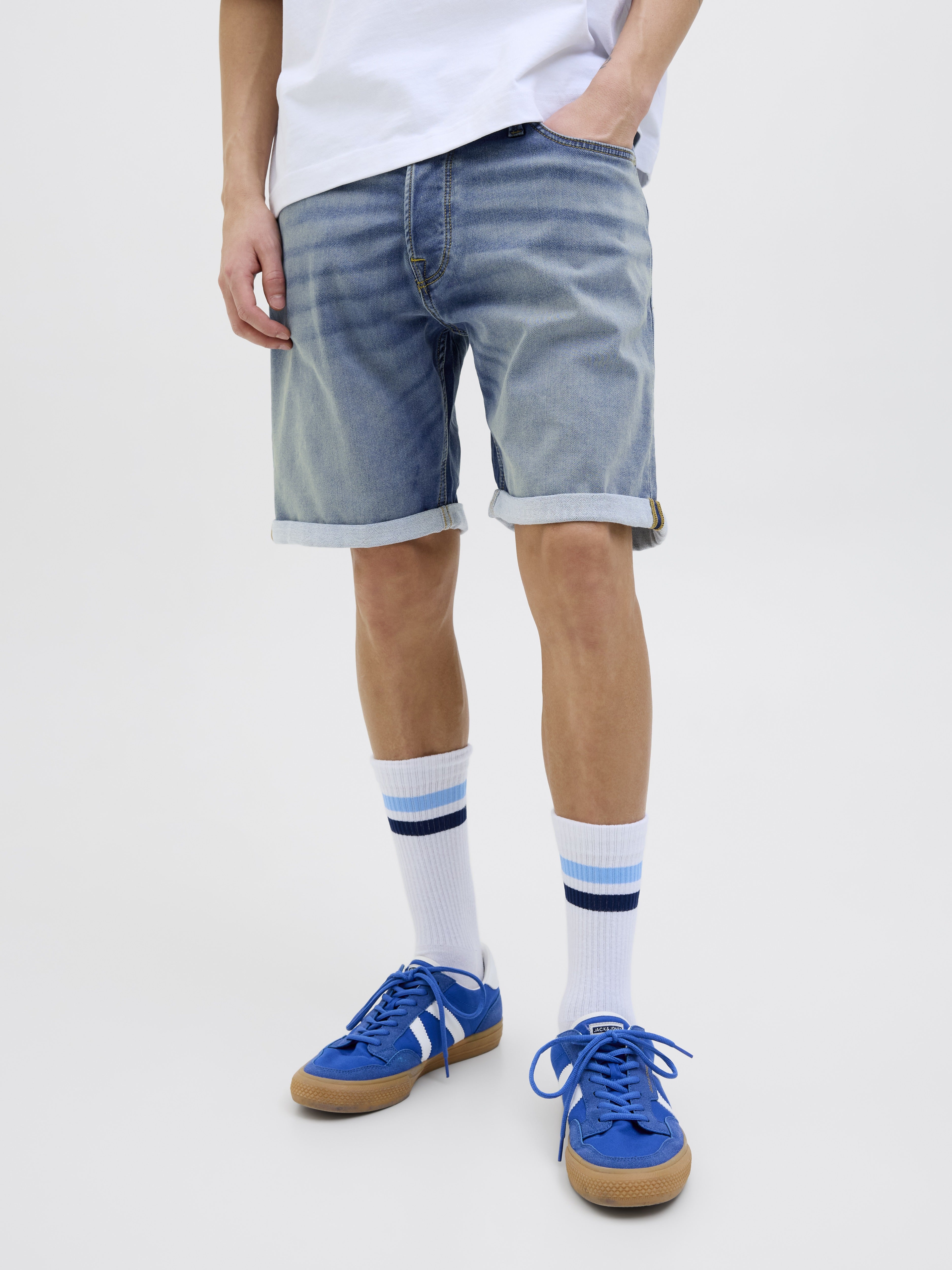 Jack & Jones Herren Shorts Blue Denim