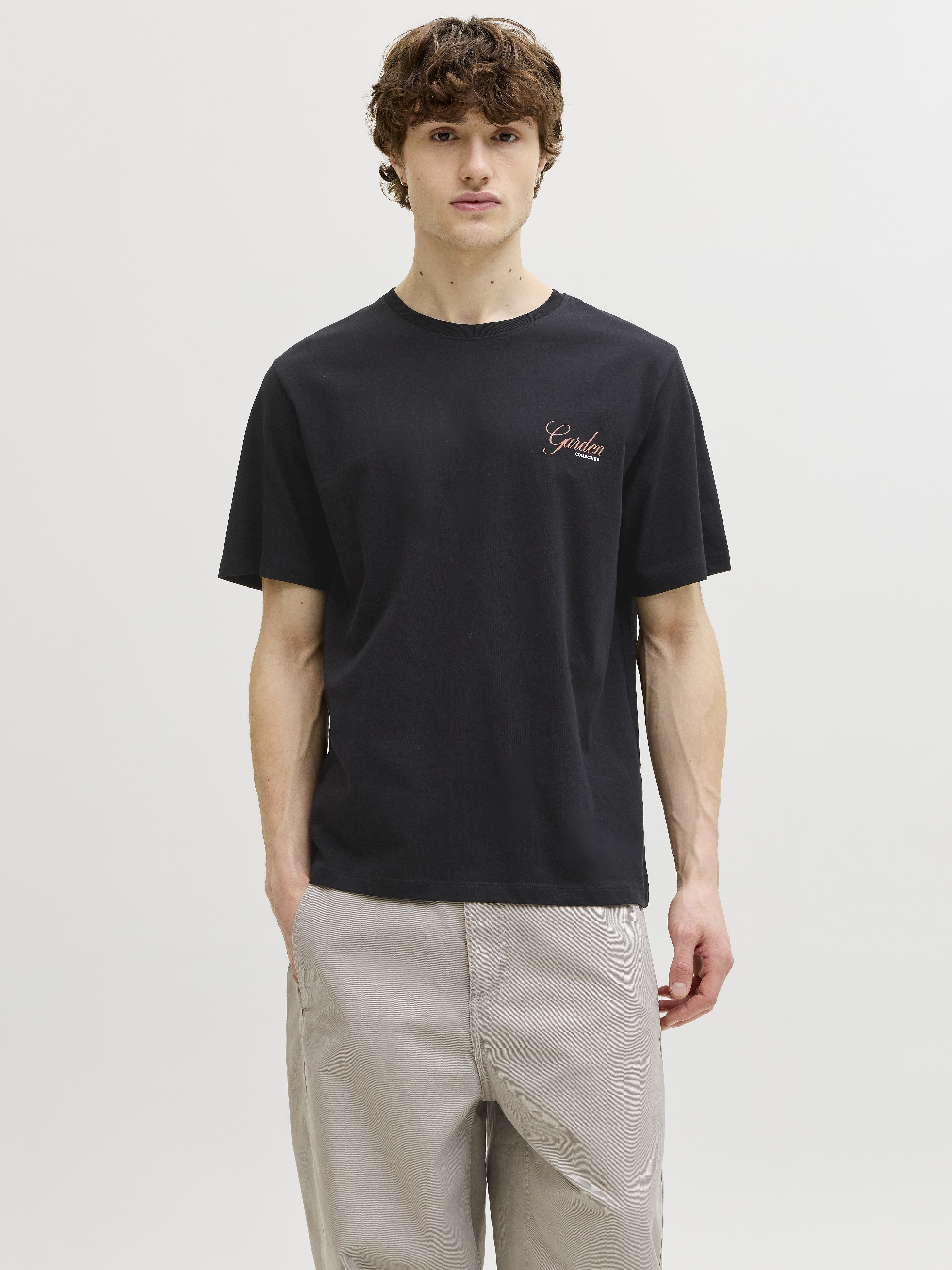 Jack & Jones Herren T-Shirts kurz Black