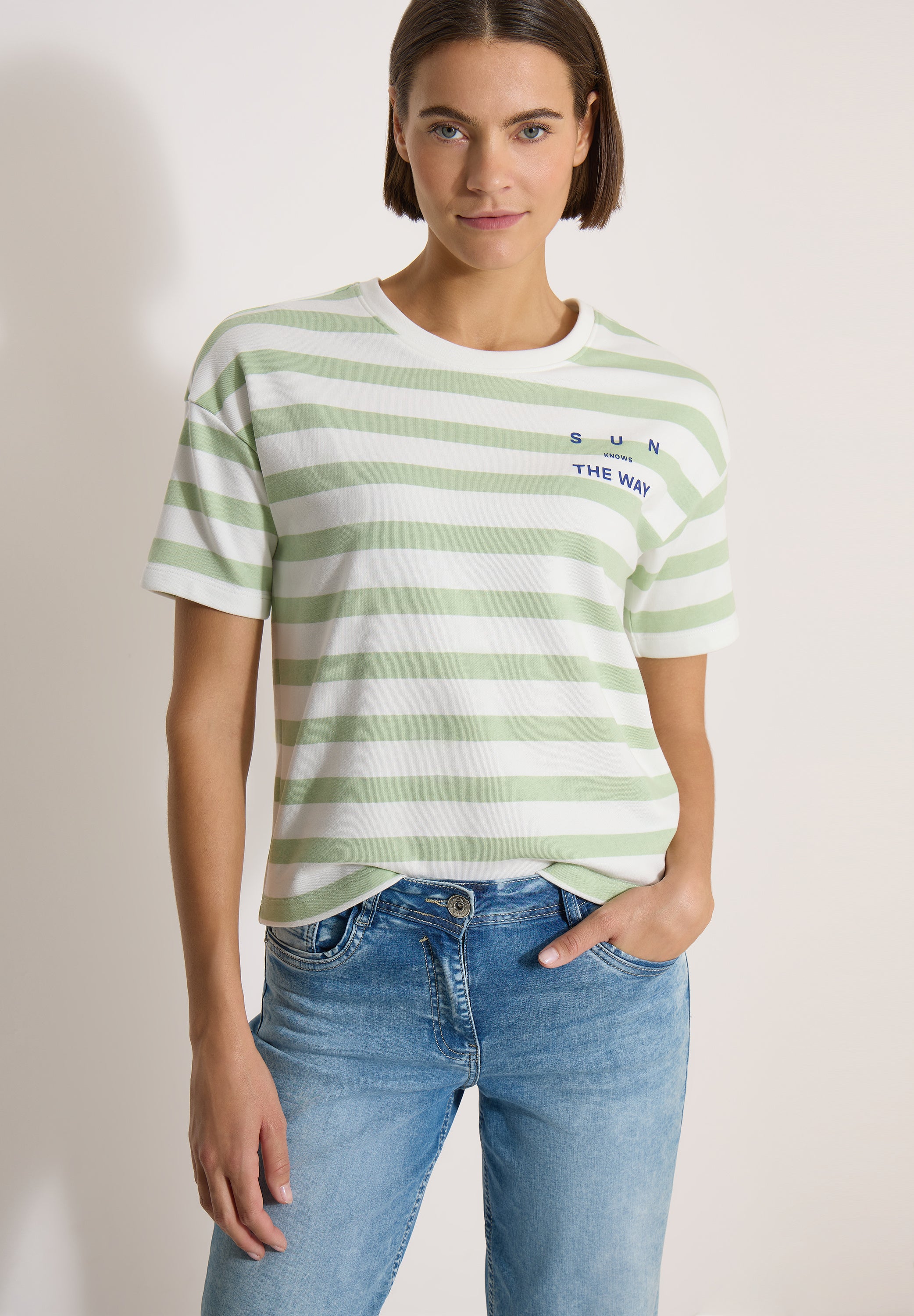 Cecil Damen T-Shirts Raw Match