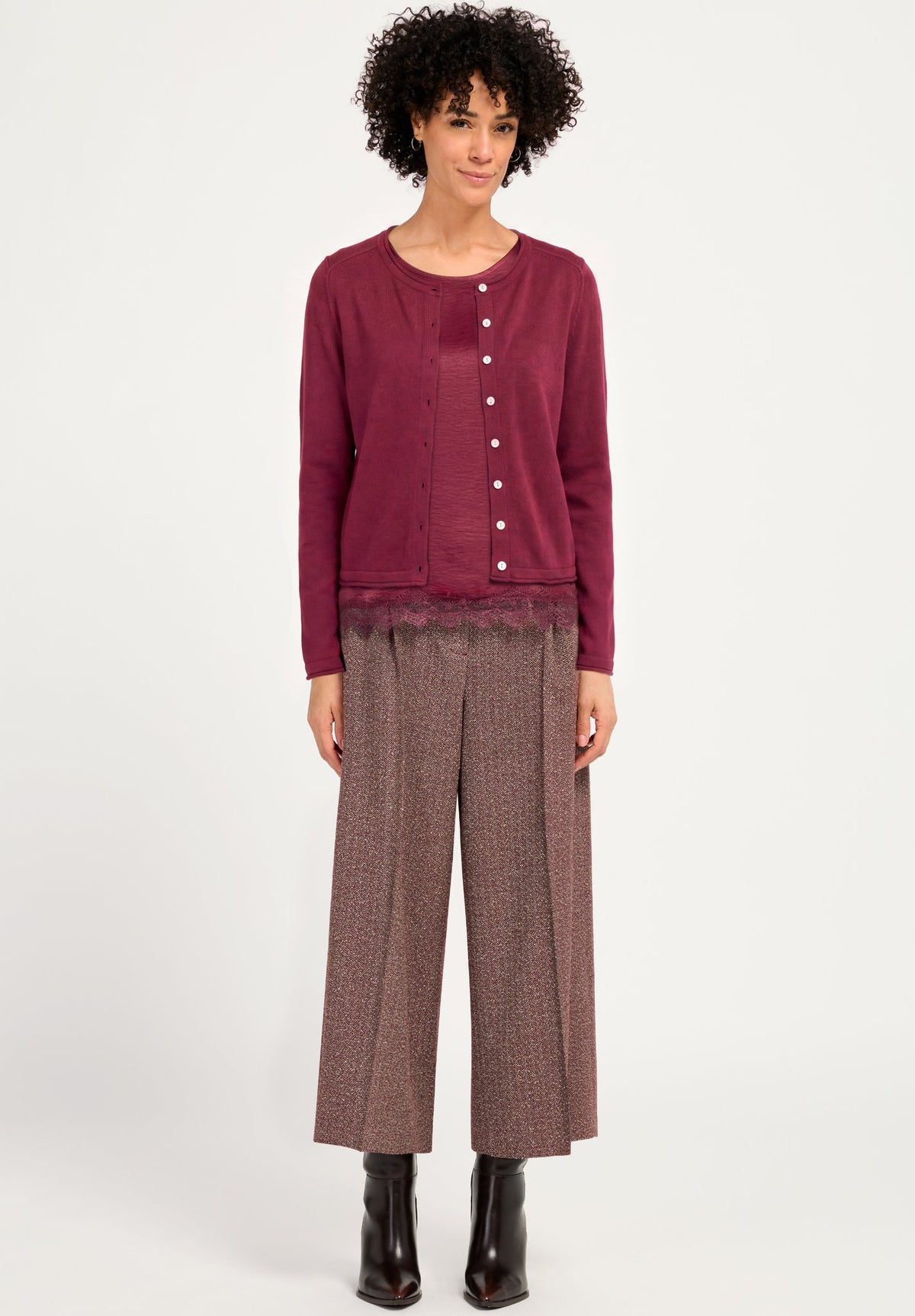 Bianca Damen Pullover Dark Barolo
