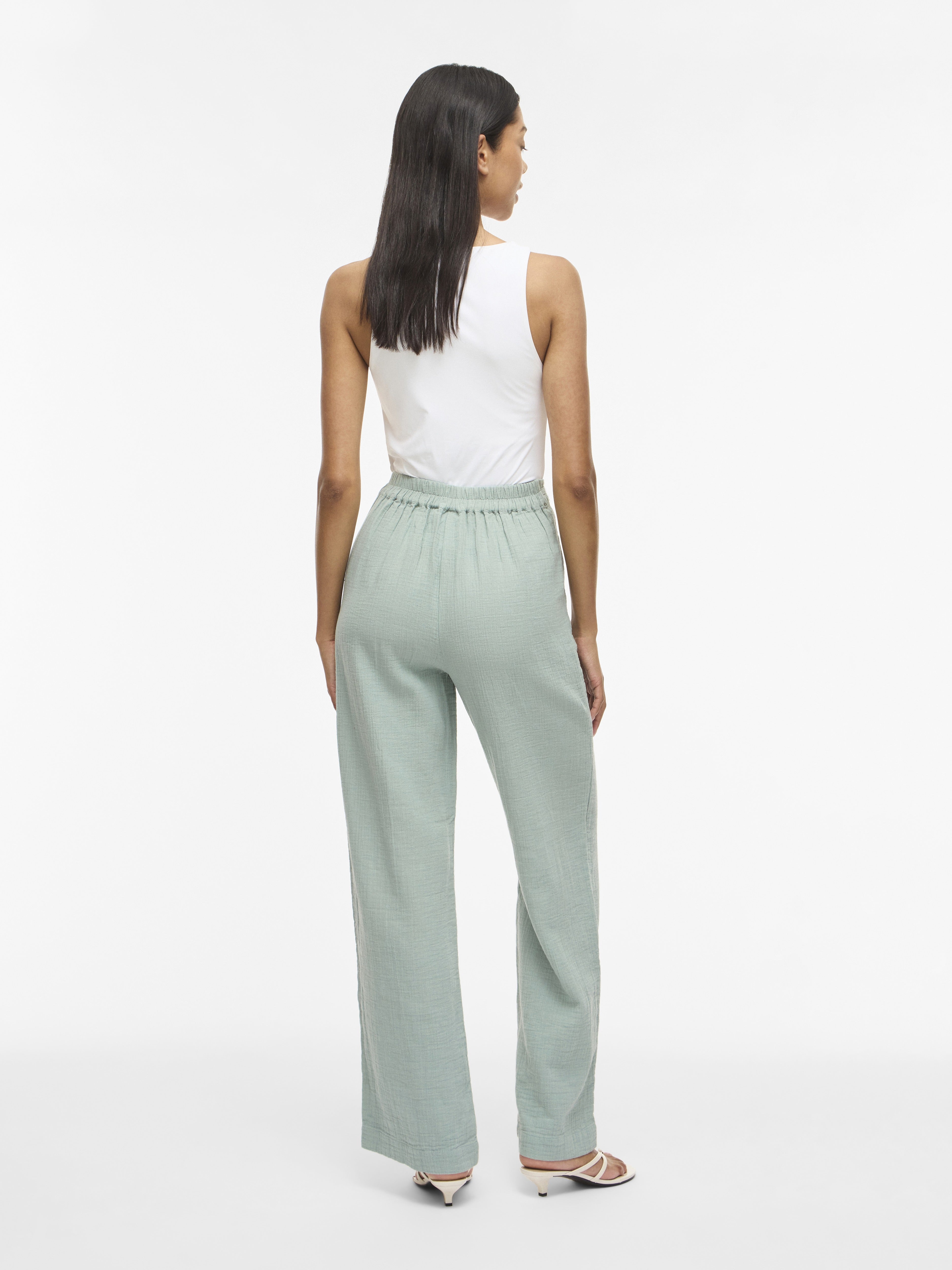 Vila Damen Hosen Blue Surf