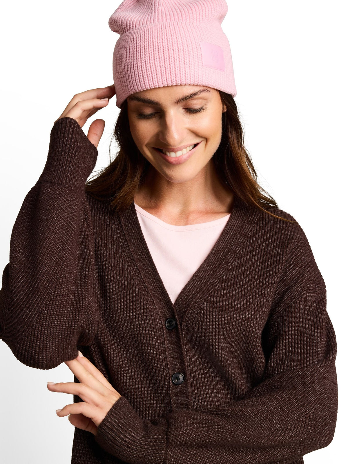 Tom Tailor Damen Strickjacken Java Dark Brown