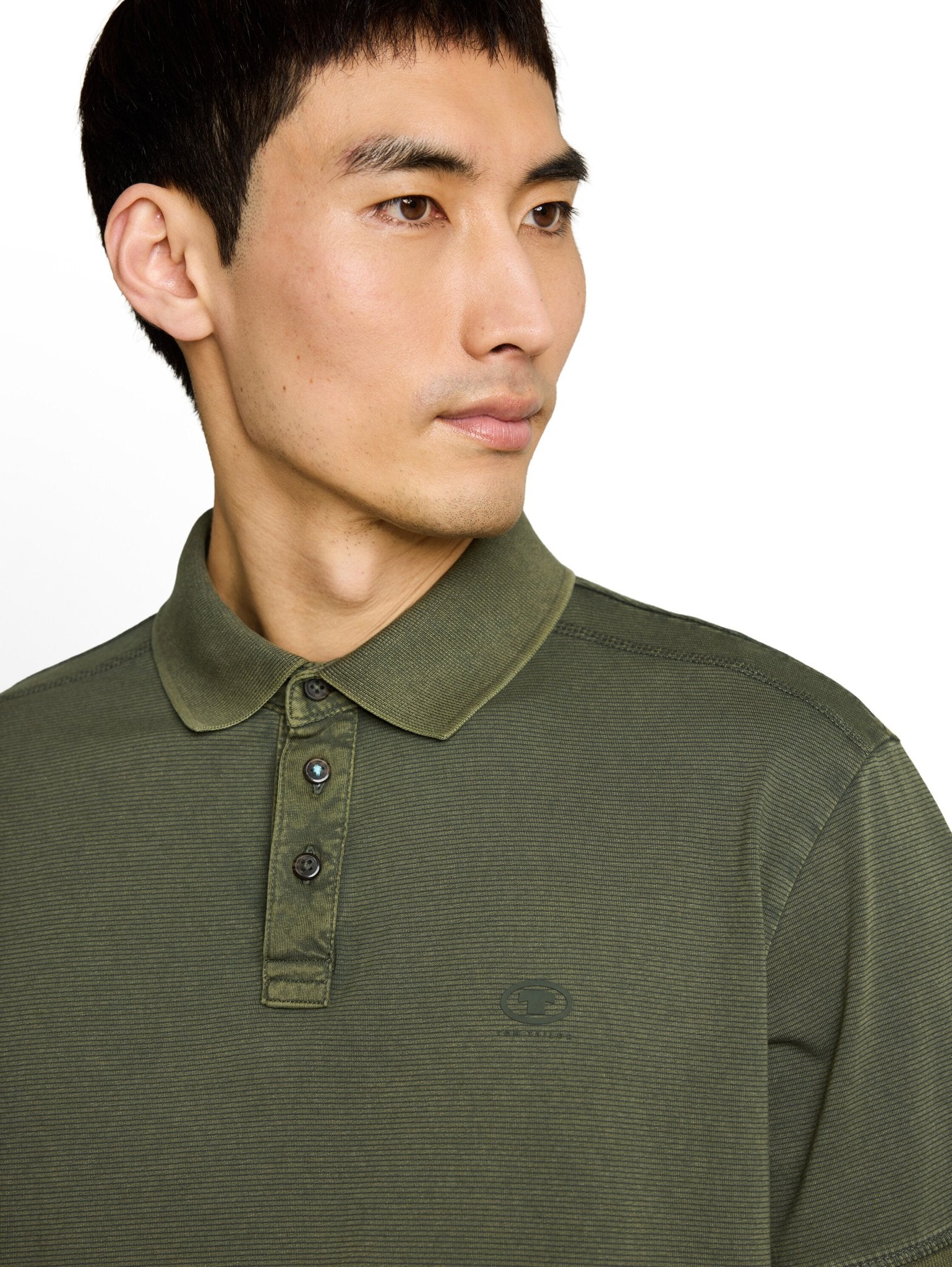 Tom Tailor Herren Polo-Shirts Green Tonal Str