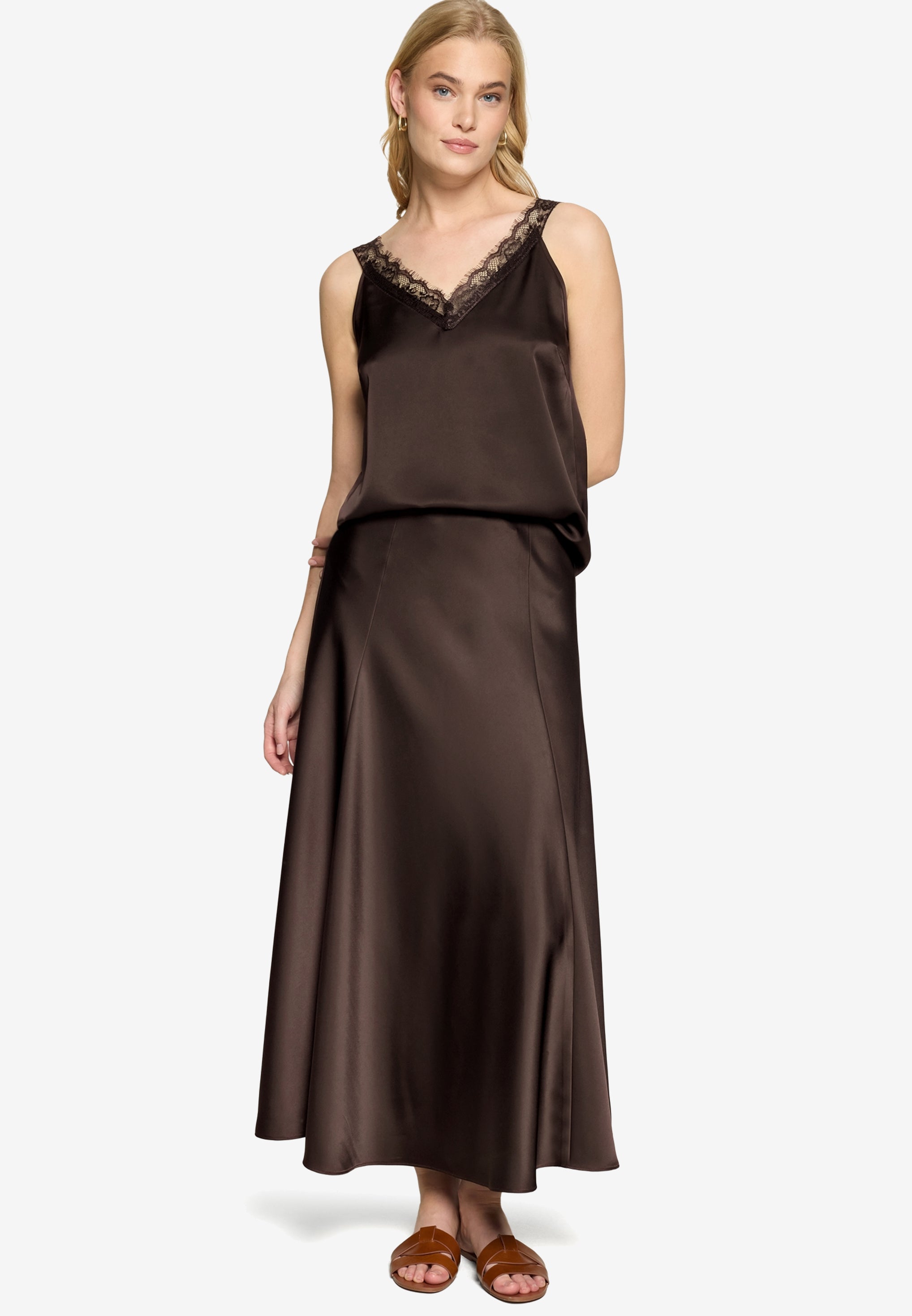 Zero Damen Blusen Chocolate Plum