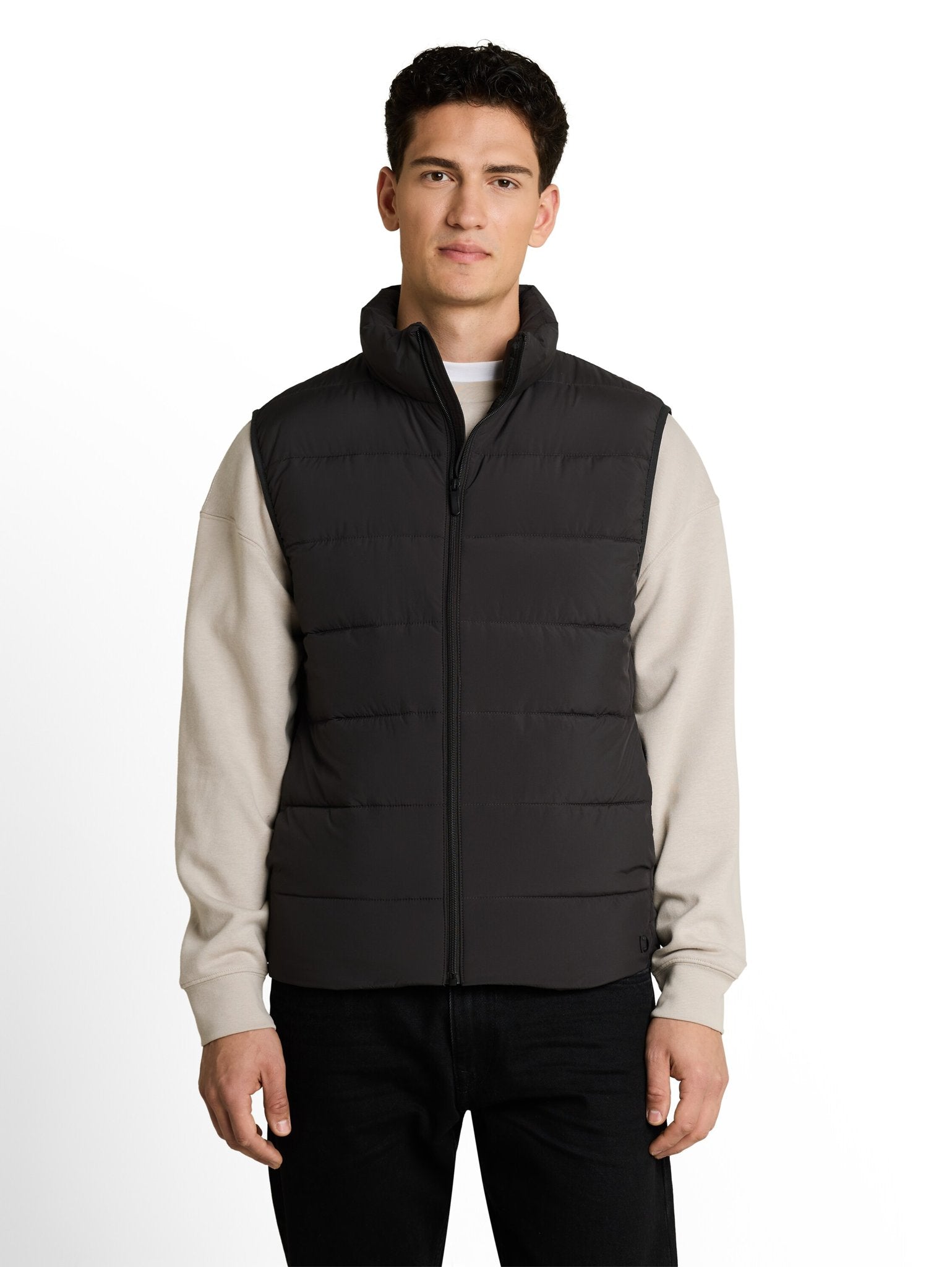 Tom Tailor denim Herren Westen Coal Mine Grey