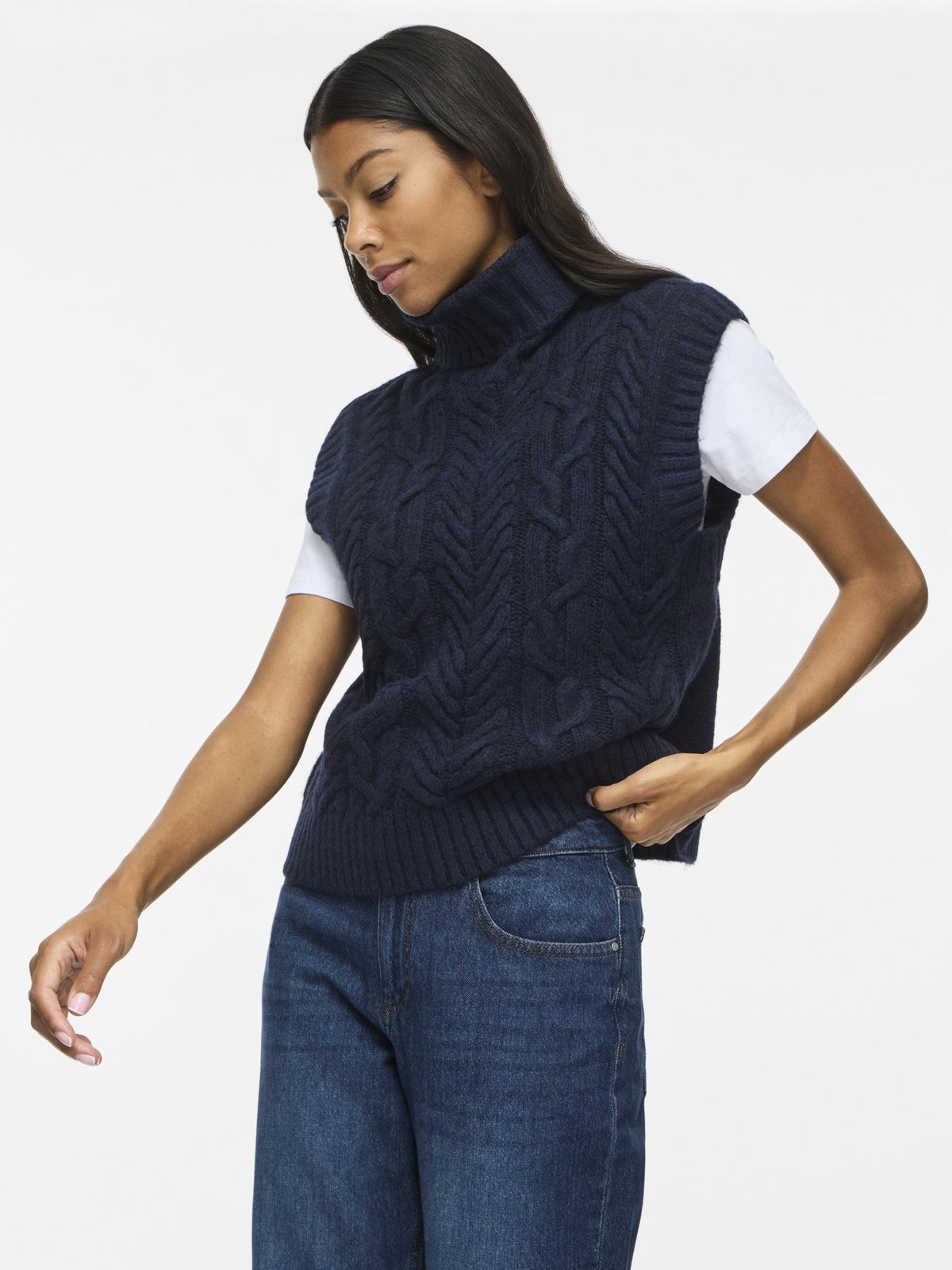Vila Damen Indoorwesten Navy Blazer
