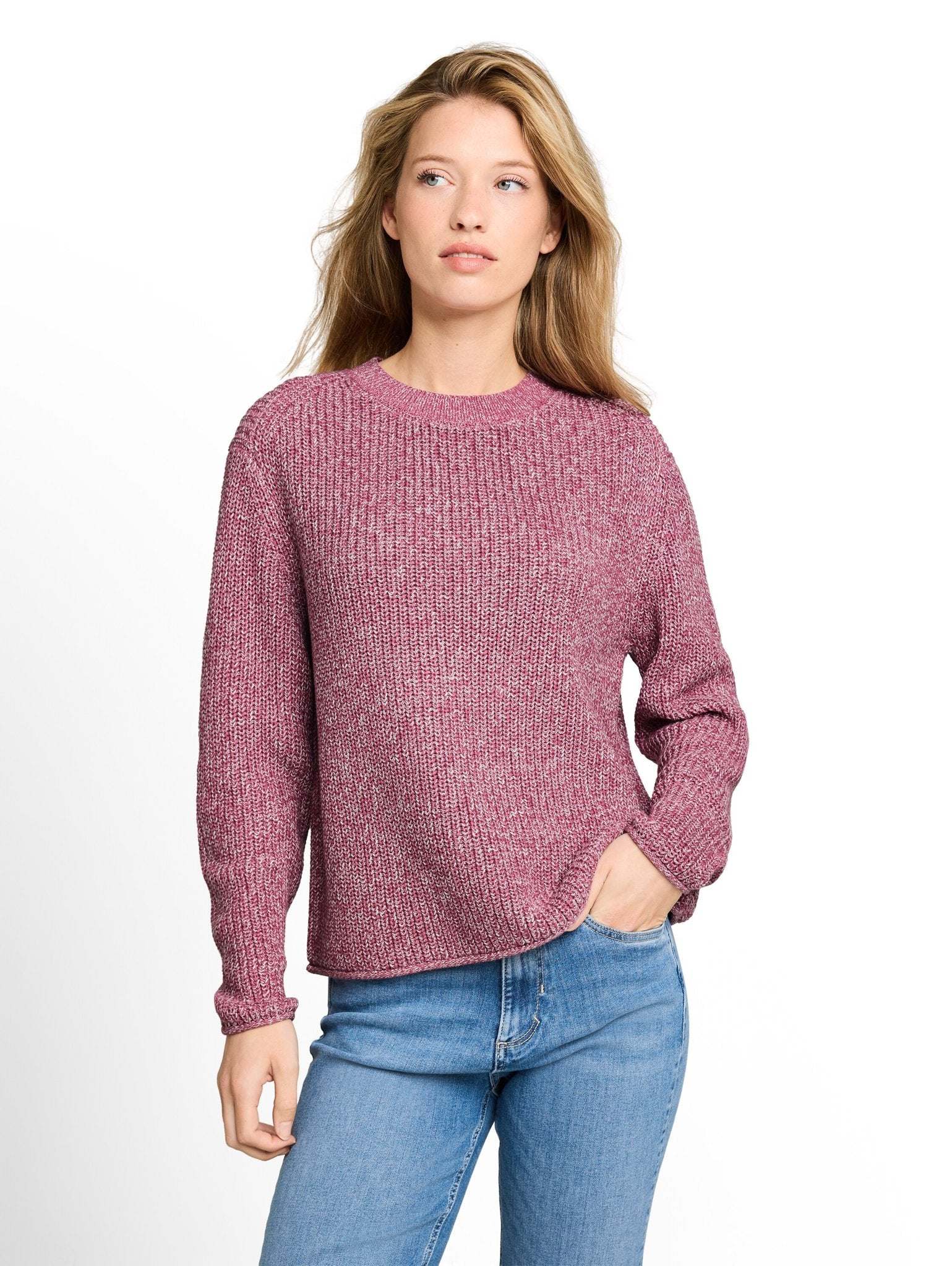 Tom Tailor denim Damen Pullover Dusty Berry Mou