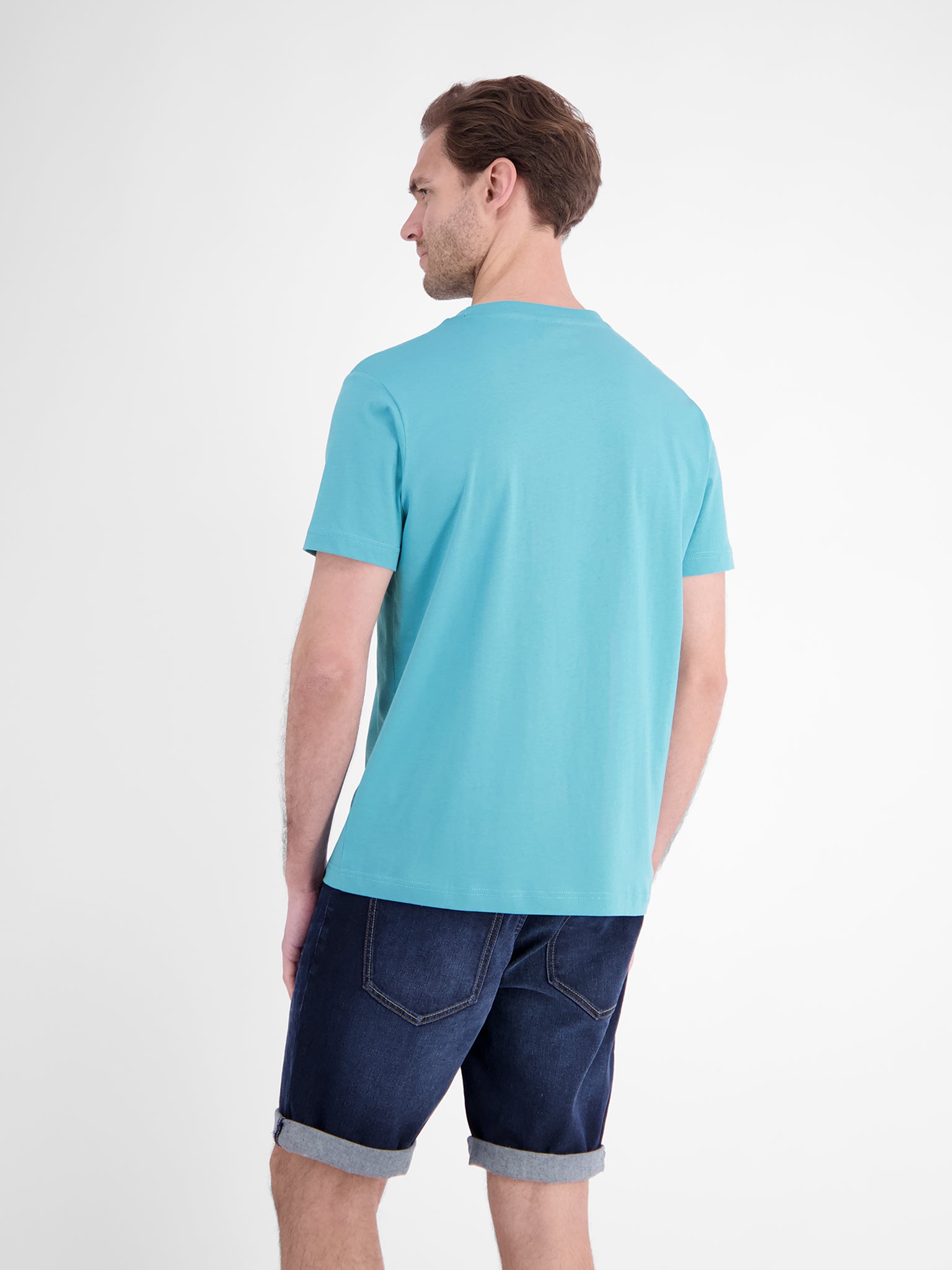 Lerros Herren T-Shirts kurz Reef Blue