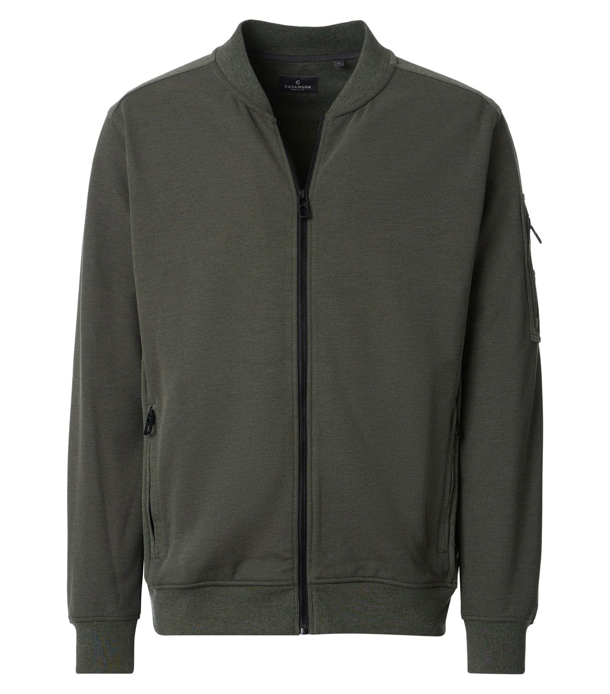 Casa Moda Herren Sweatjacken  Gruen