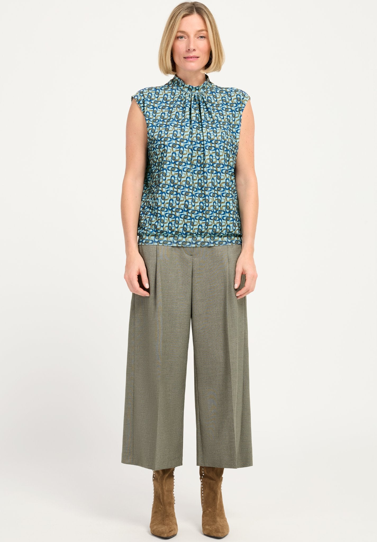 Bianca Damen Hosen Sage Melange