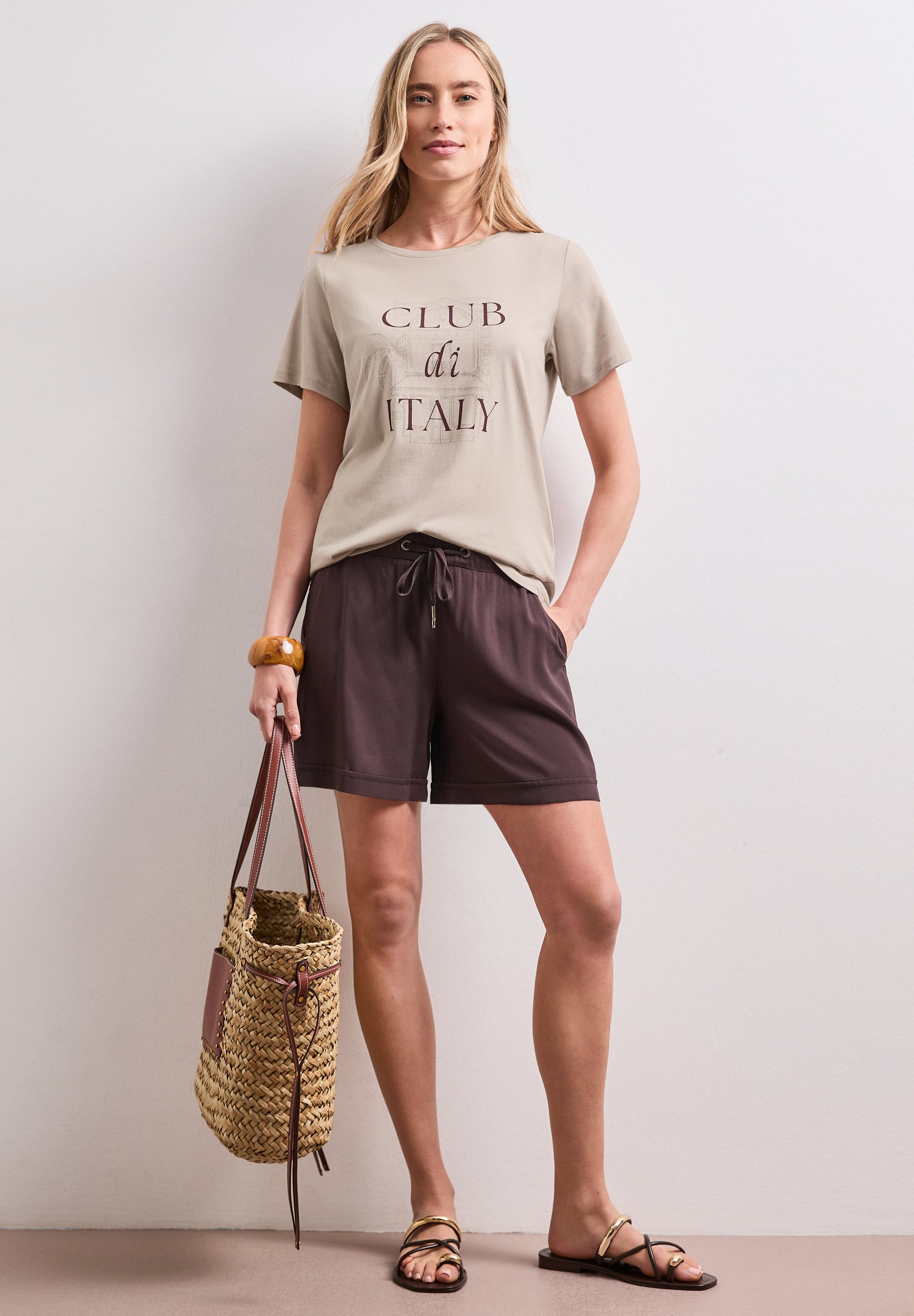 Street One Damen T-Shirts Clay Sand