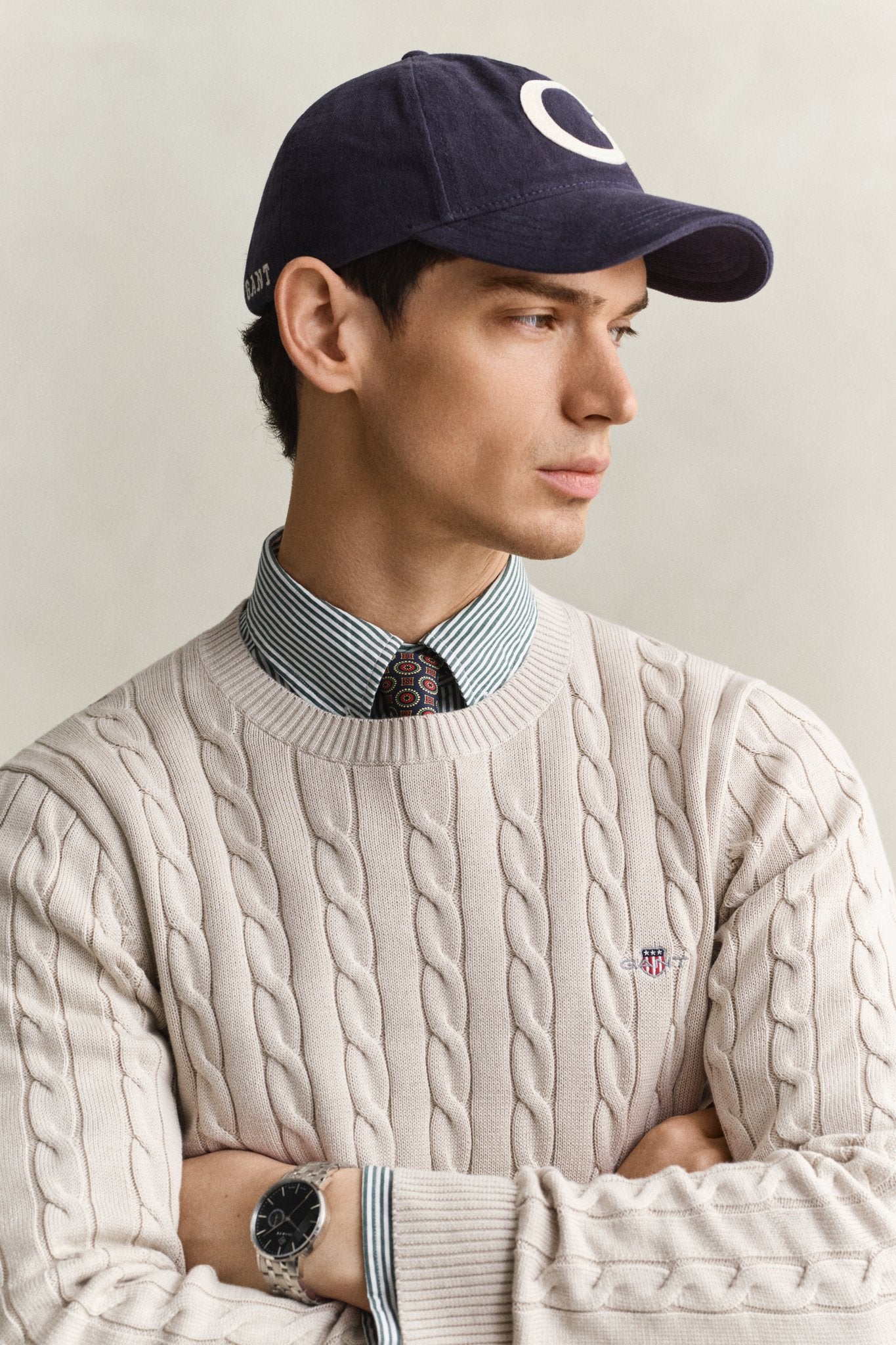 Gant Herren Pullover  Clay Beige