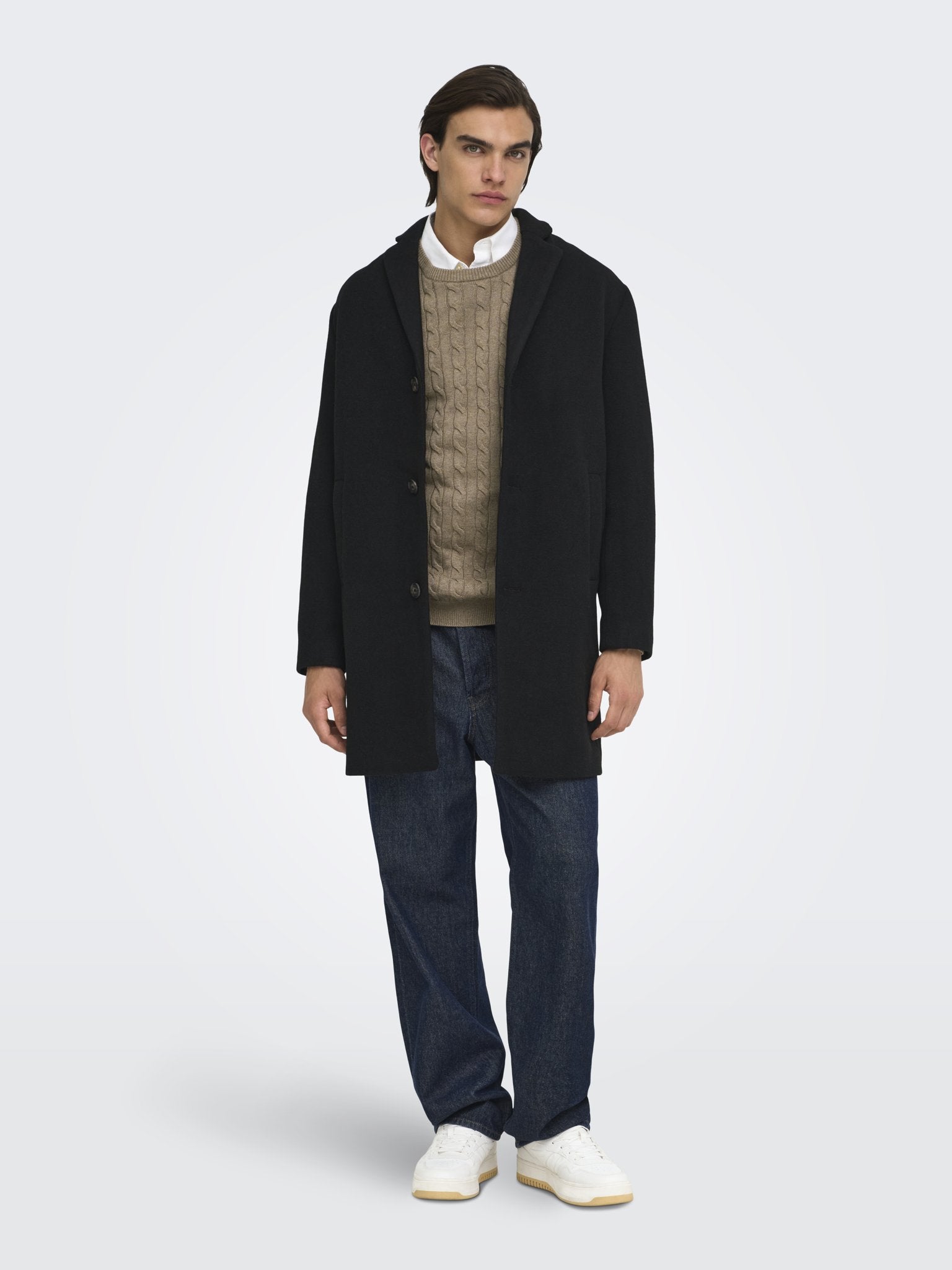 Only & Sons Herren Pullover Desert Taupe/Me