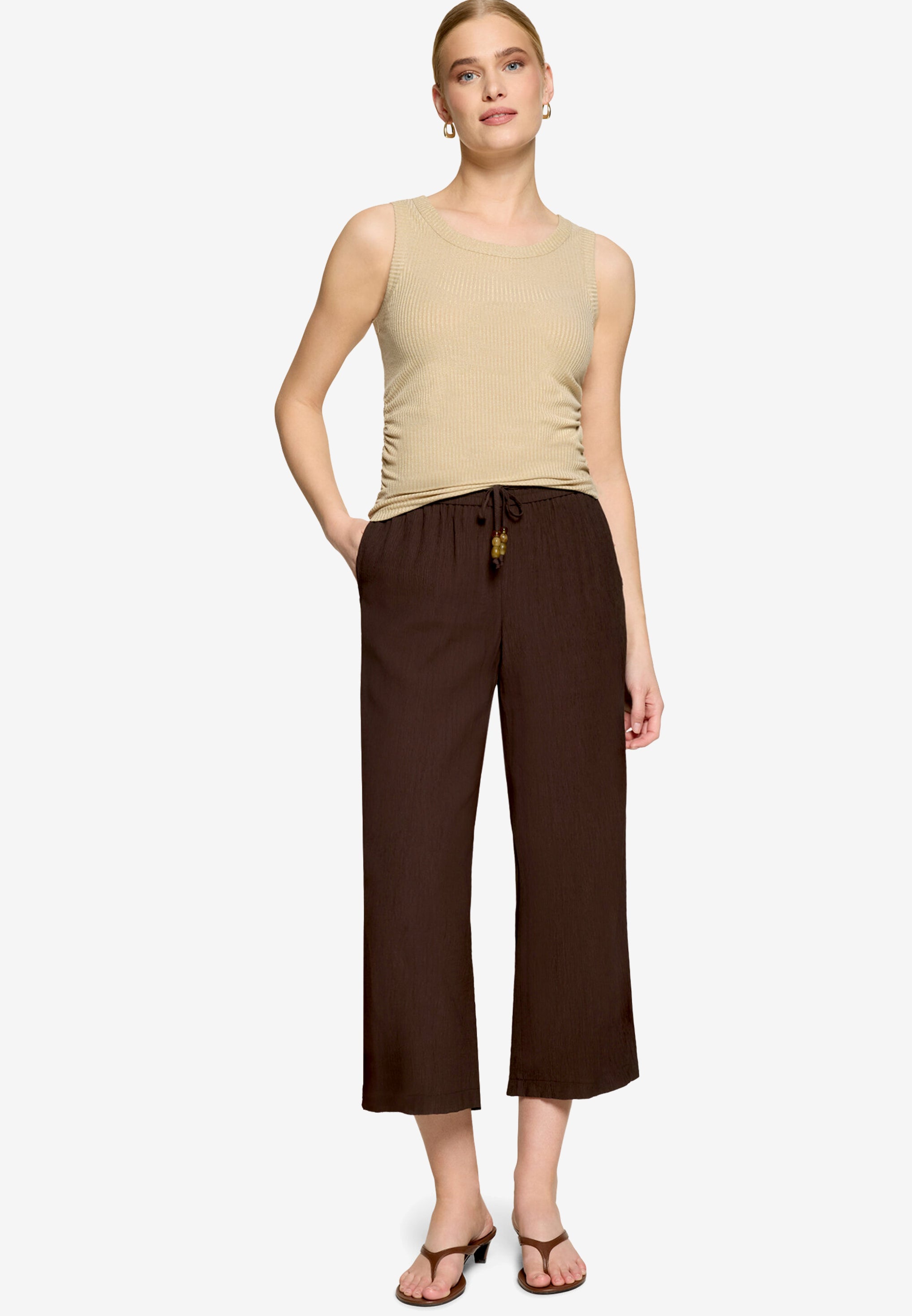 Zero Damen Hosen Chocolate Plum