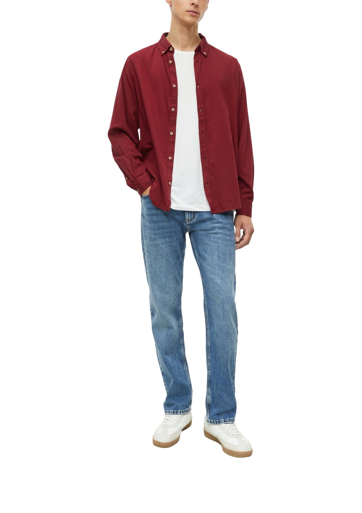 S. Oliver red Herren Hemden lang  Red