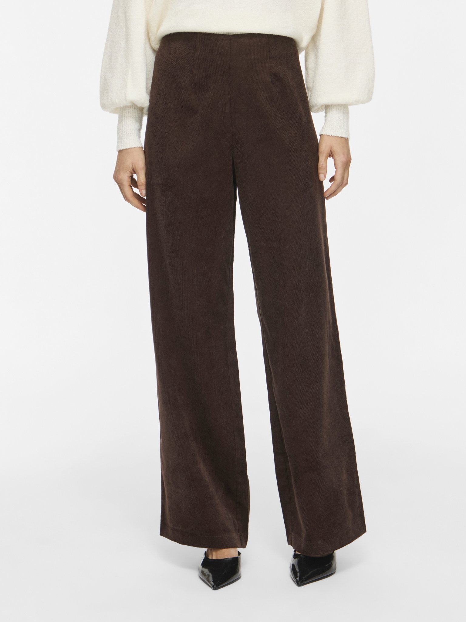 Vila Damen Hosen Coffee Bean