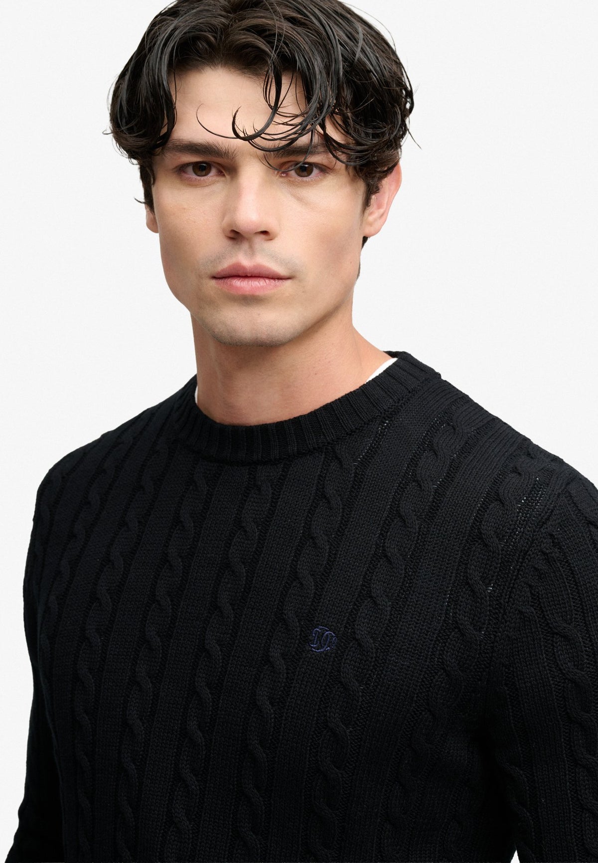Superdry Herren Strickjacken A Black