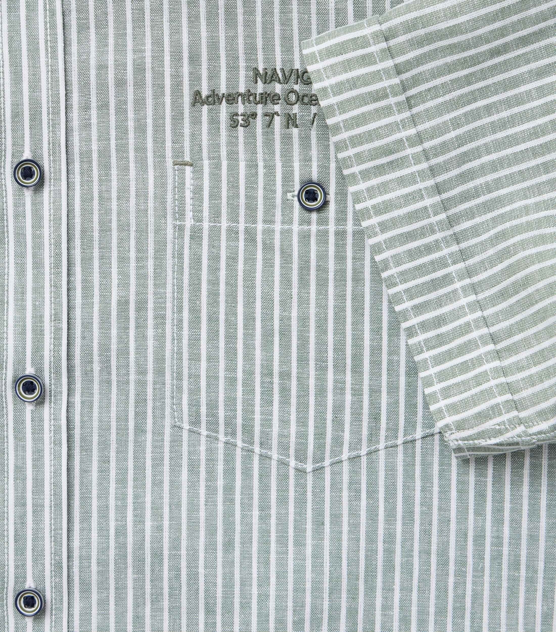 Casa Moda Herren Hemden kurz  Gruen