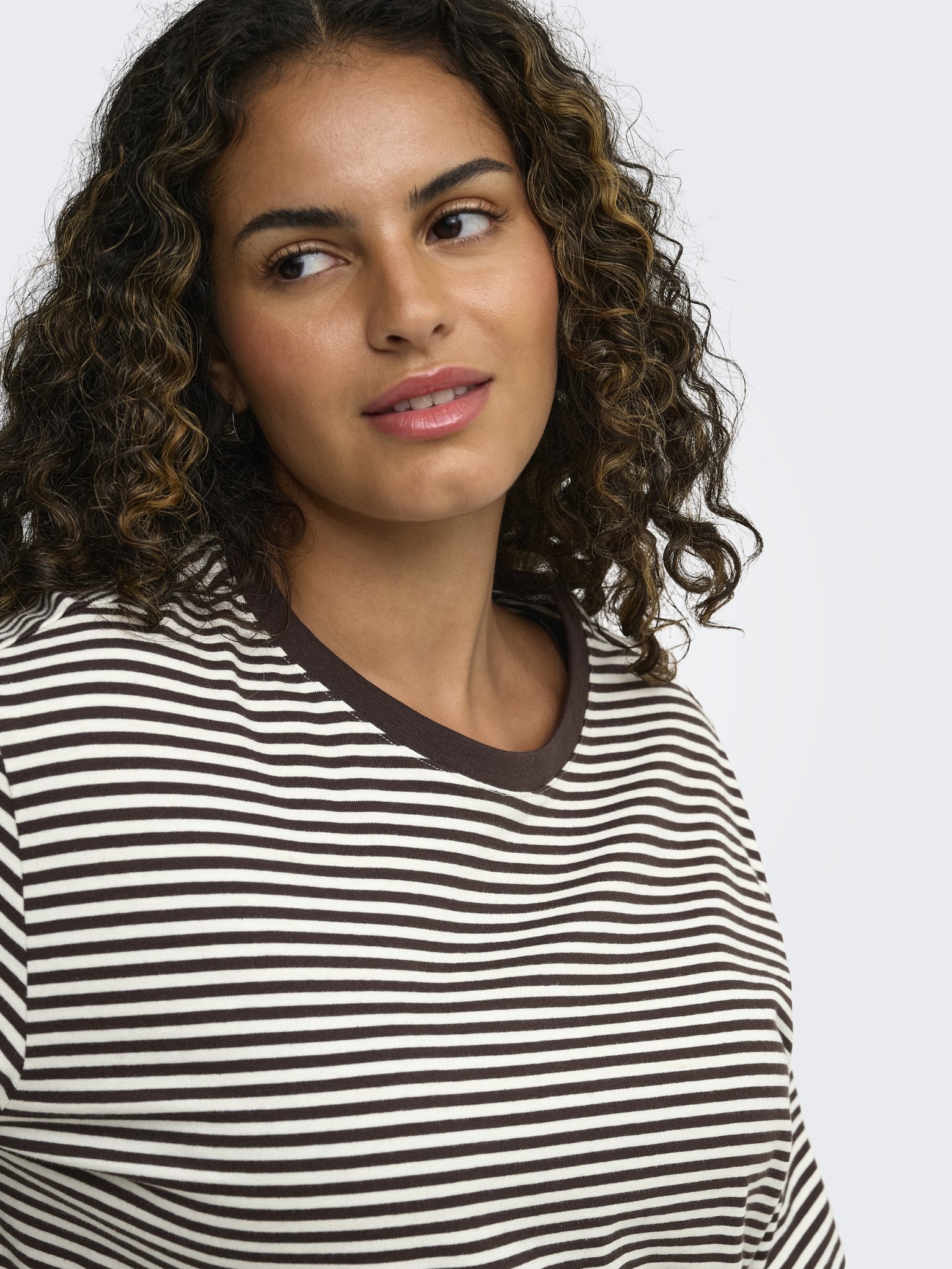Only Carmakoma Damen T-Shirts Coffee Bean/Clo