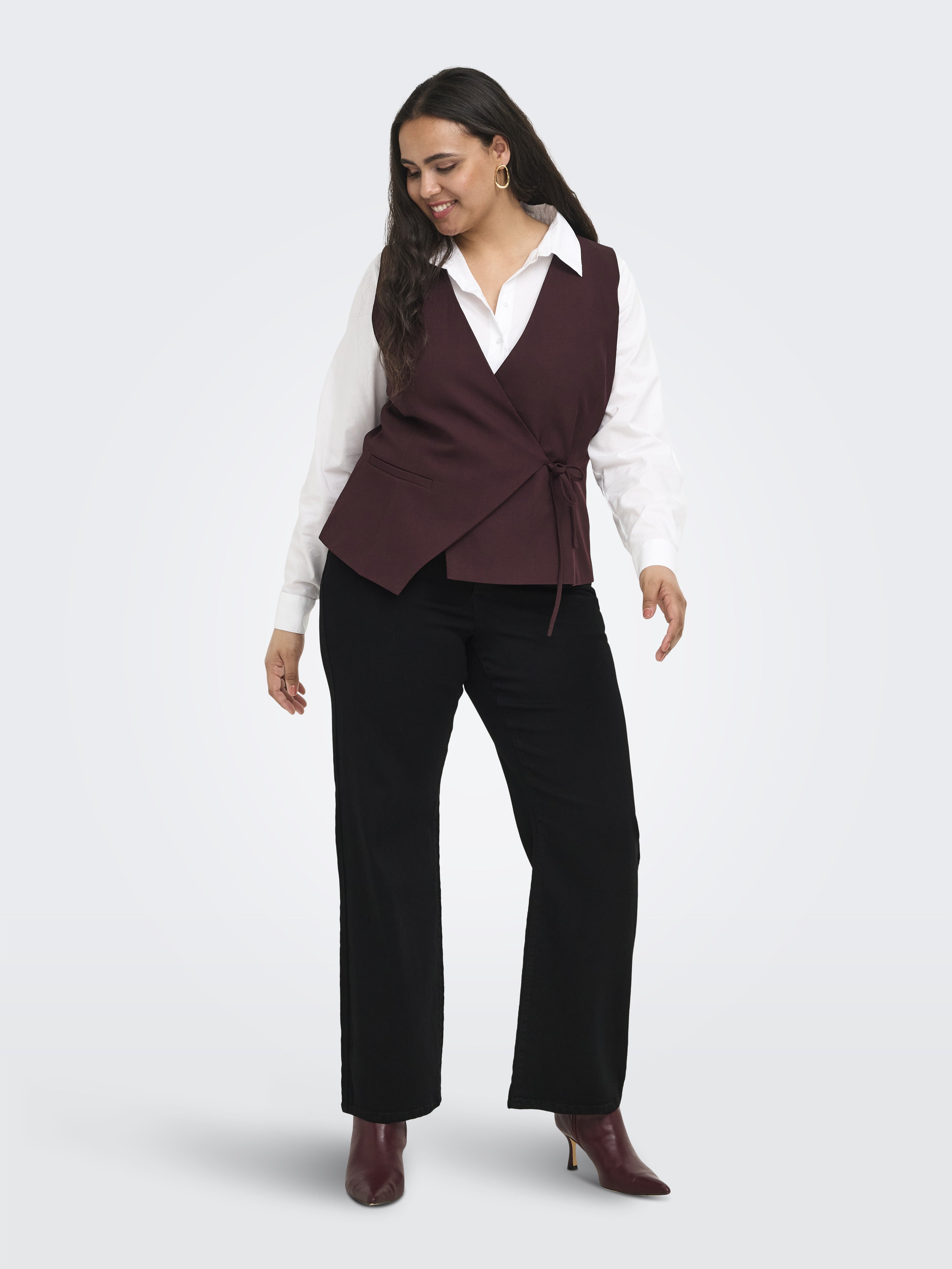 Only Caramkoma Damen Jeans Black Denim