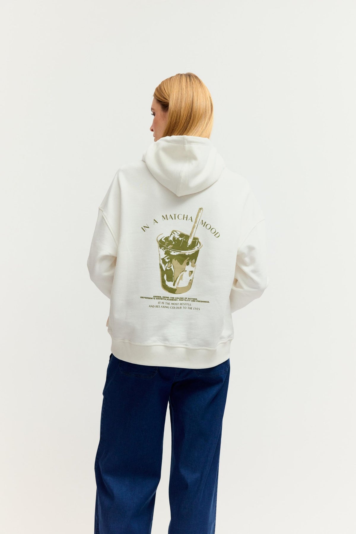 Fashion People Damen Sweatshirts Warm White Prin