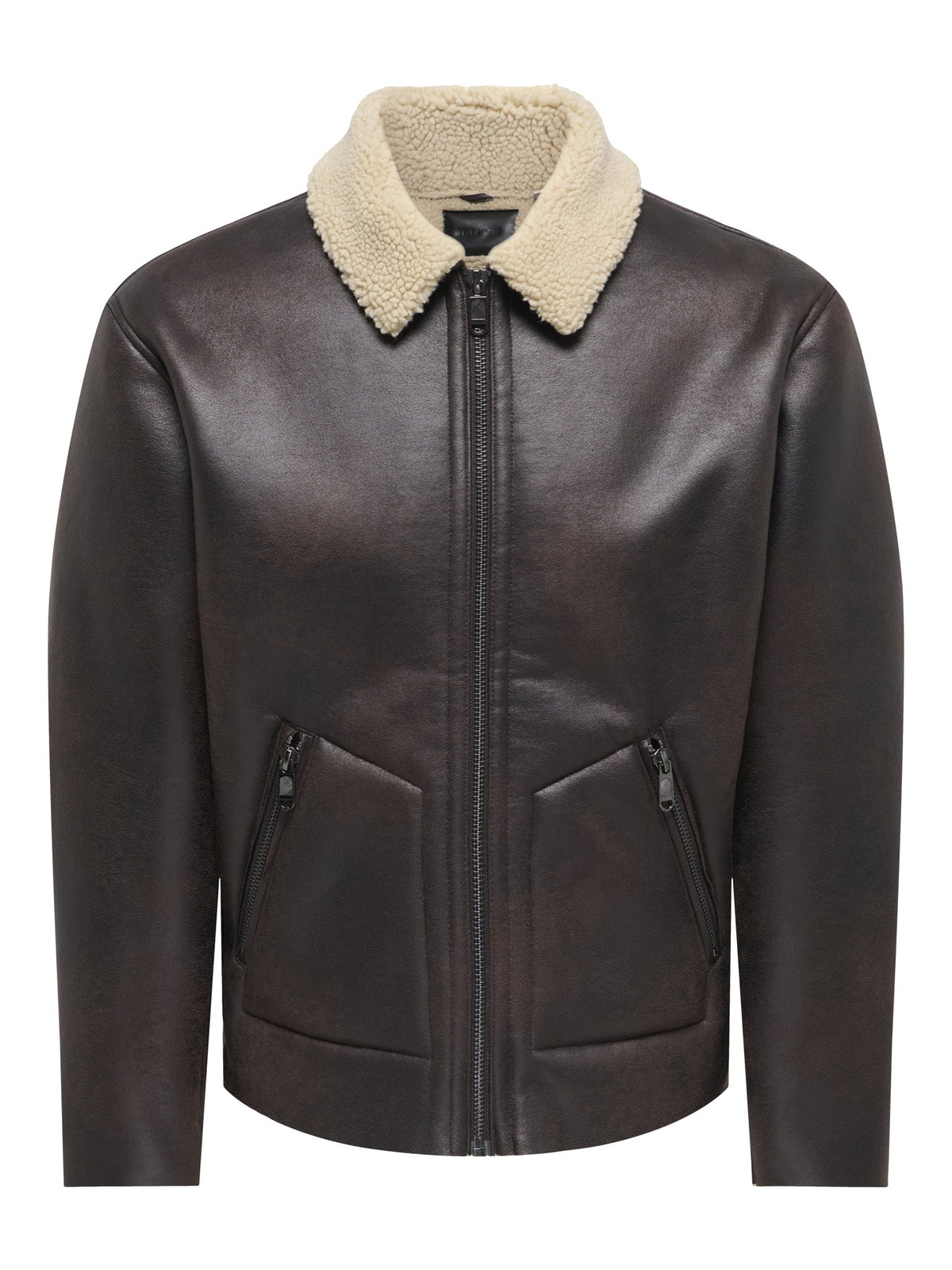Only & Sons Herren Jacken Hot Fudge/Ecru