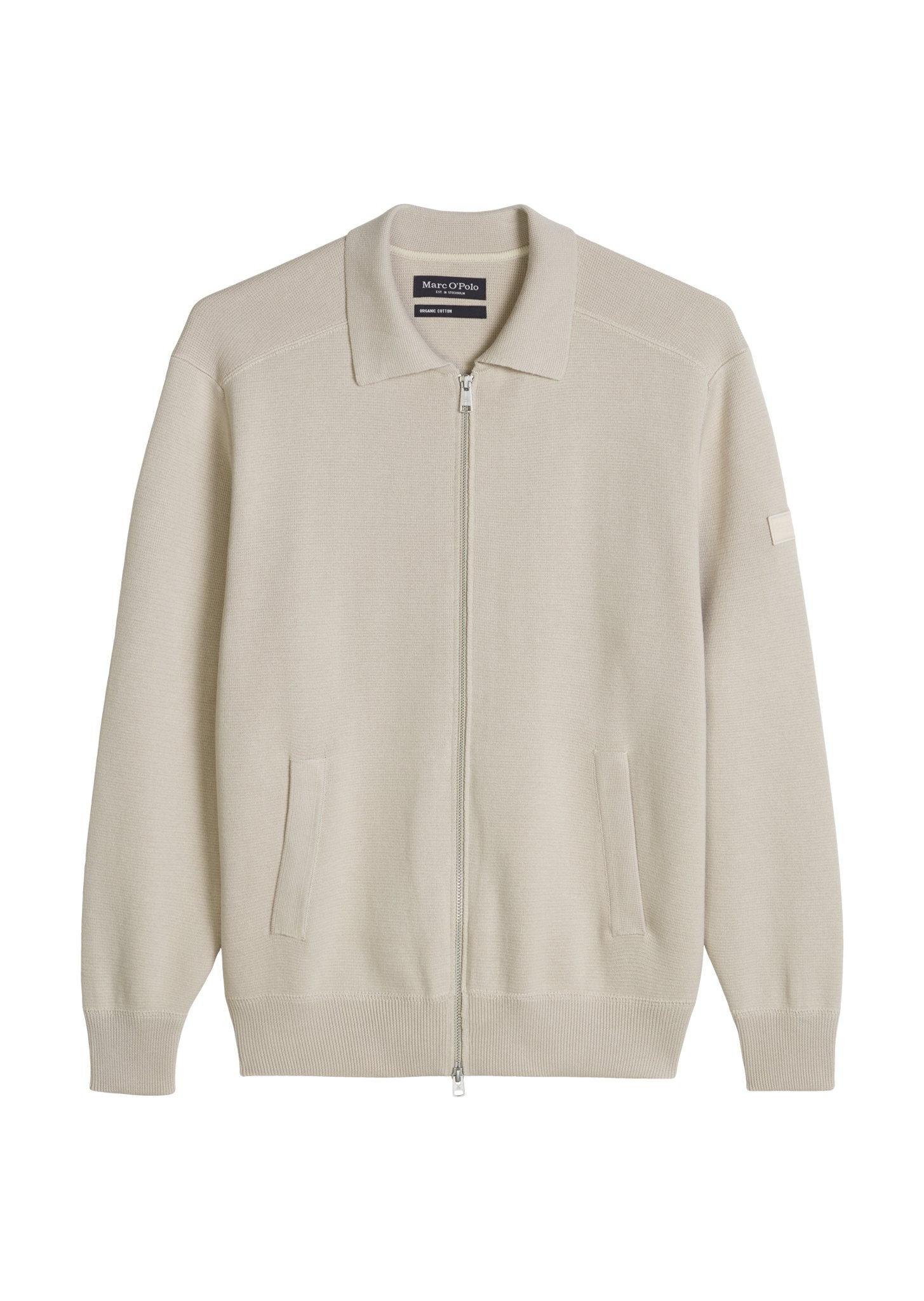 Marc O'Polo Herren Strickjacken  Grey Silk