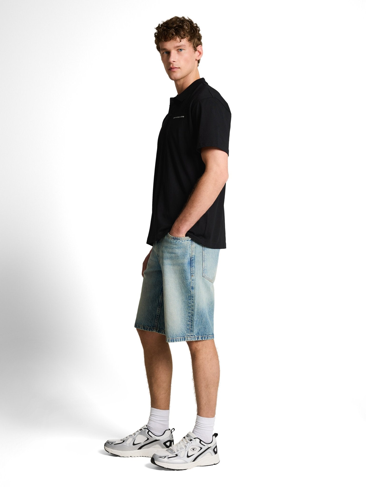 Tom Tailor denim Herren Polo-Shirts Black