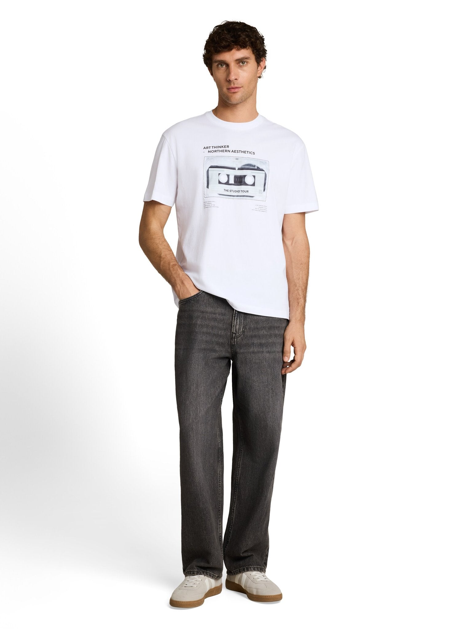 Tom Tailor denim Herren T-Shirts kurz White
