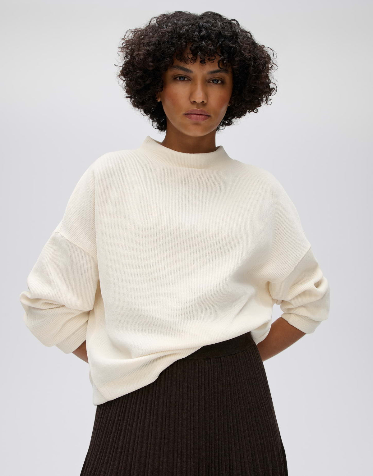 Opus Damen Sweatshirts Soft Cream