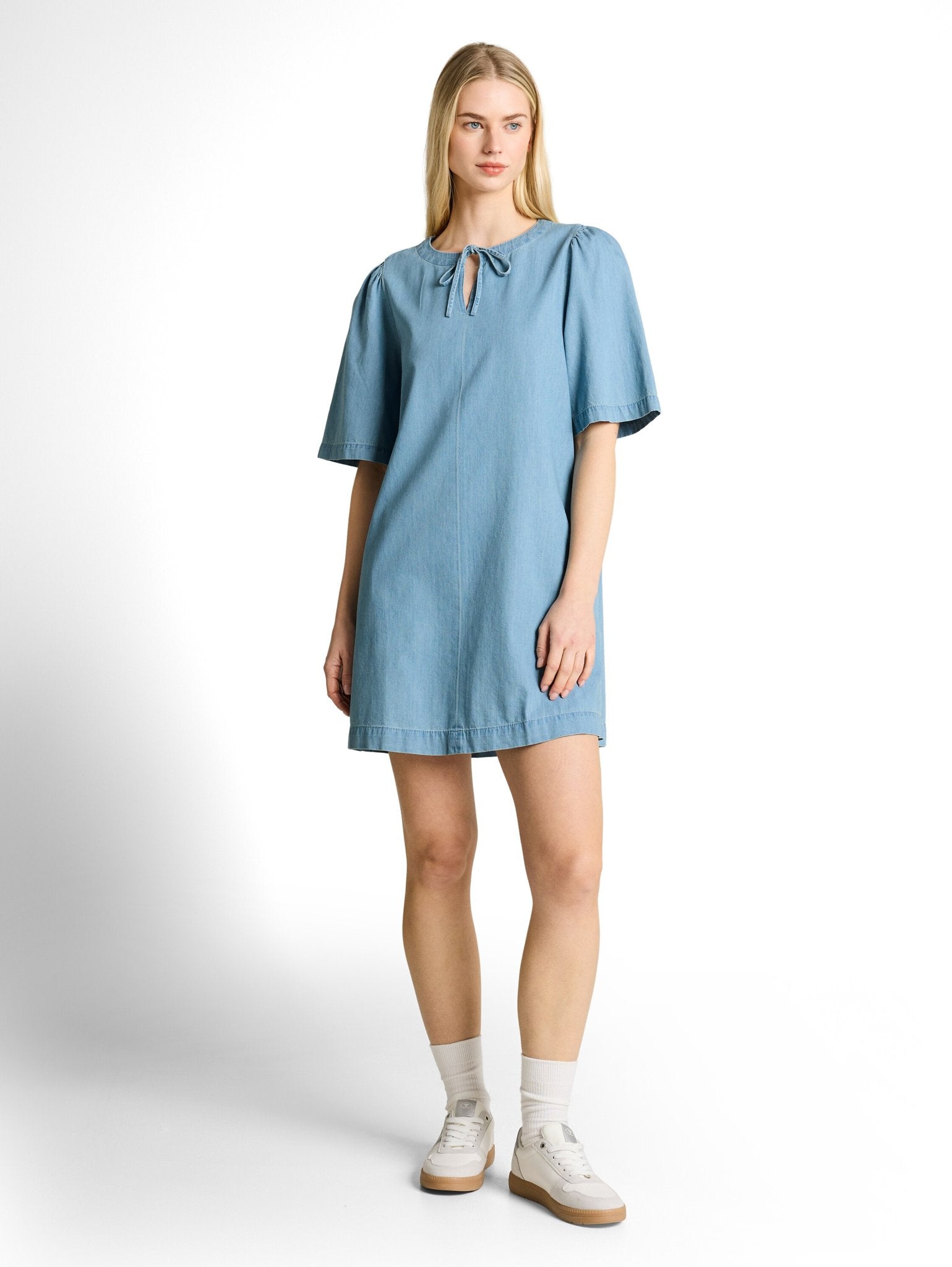 Tom Tailor denim Damen Kleider Clean Light Sto