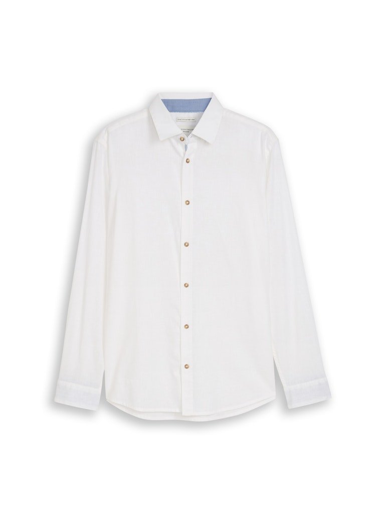 Tom Tailor Herren Hemden lang White