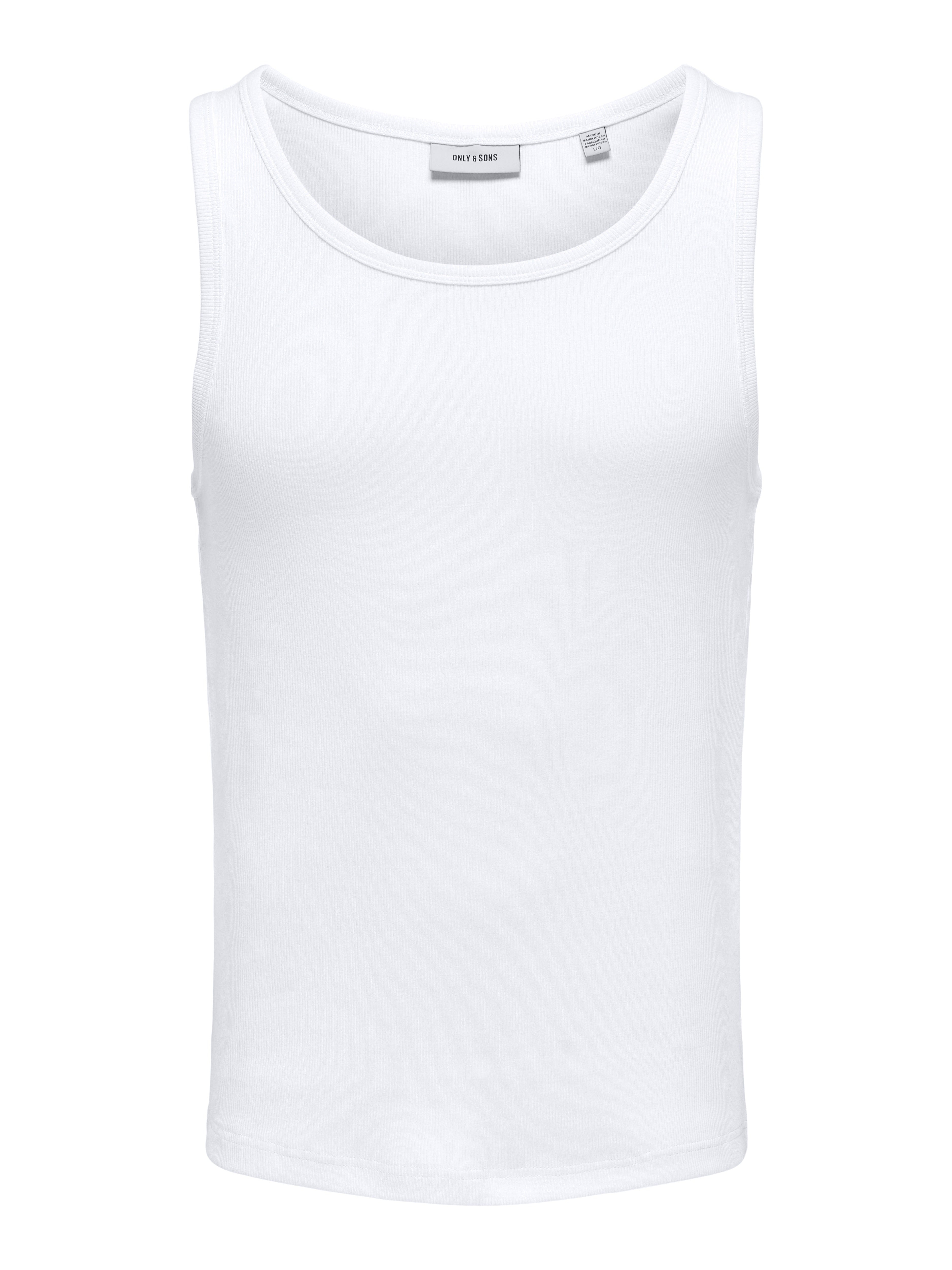 Only & Sons Herren T-Shirts kurz Bright White