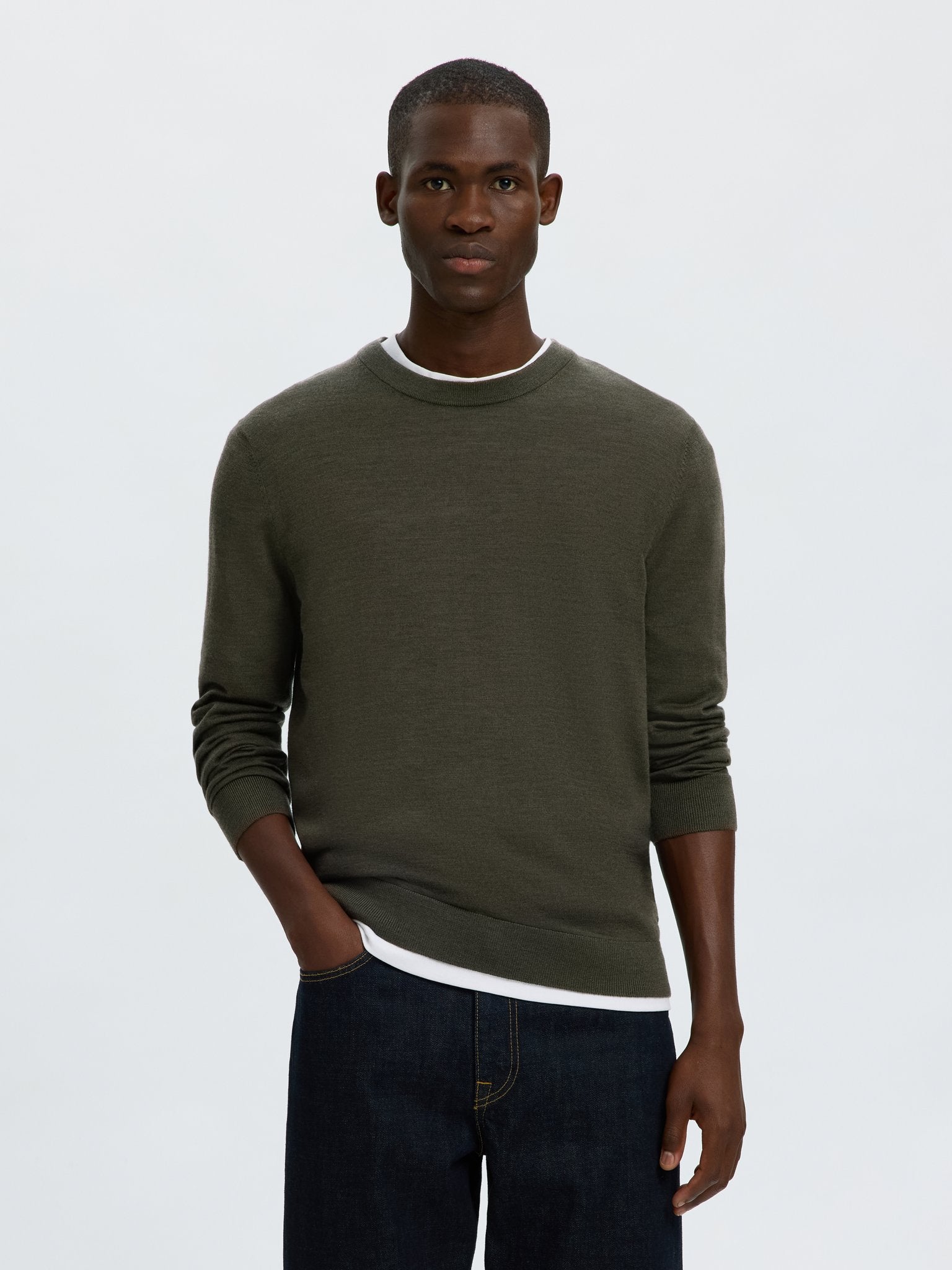 Selected homme Herren Pullover Forest N